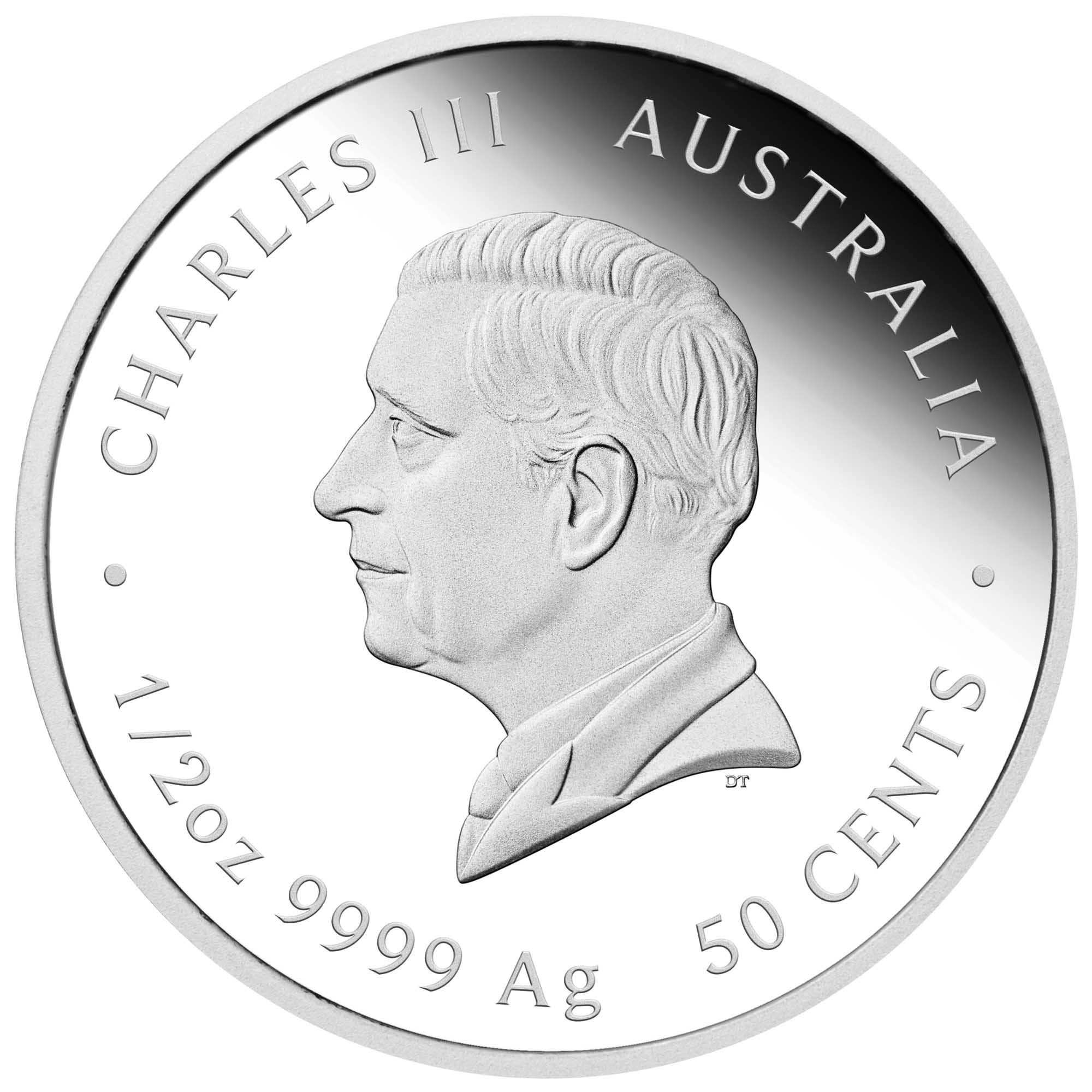 Australie - Pièce 50 Cents 2027 1/2 once argent BE - Année lunaire de la Chèvre – Image 2