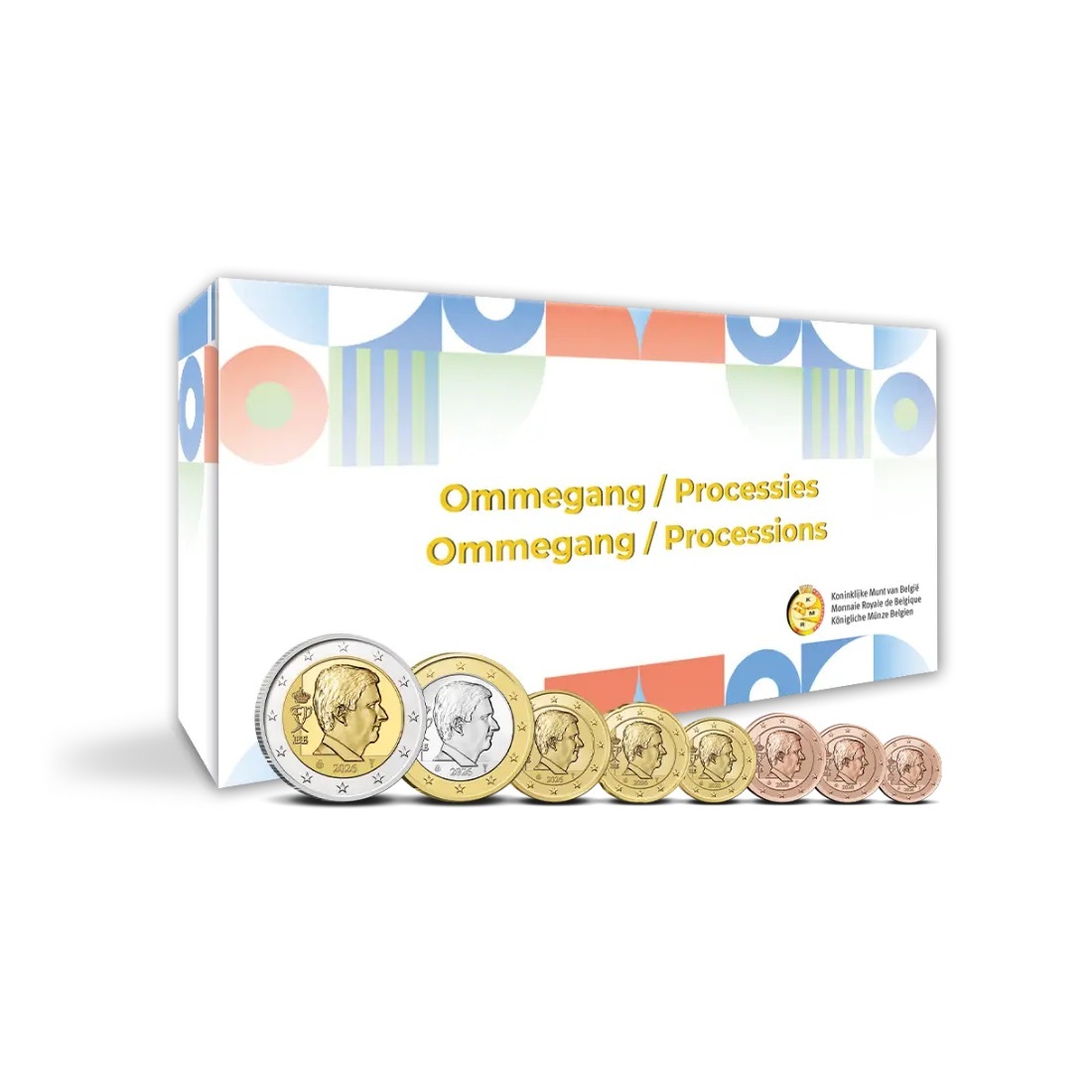 Belgique - Coffret Euro 2026 BE - Ommegang et Processions