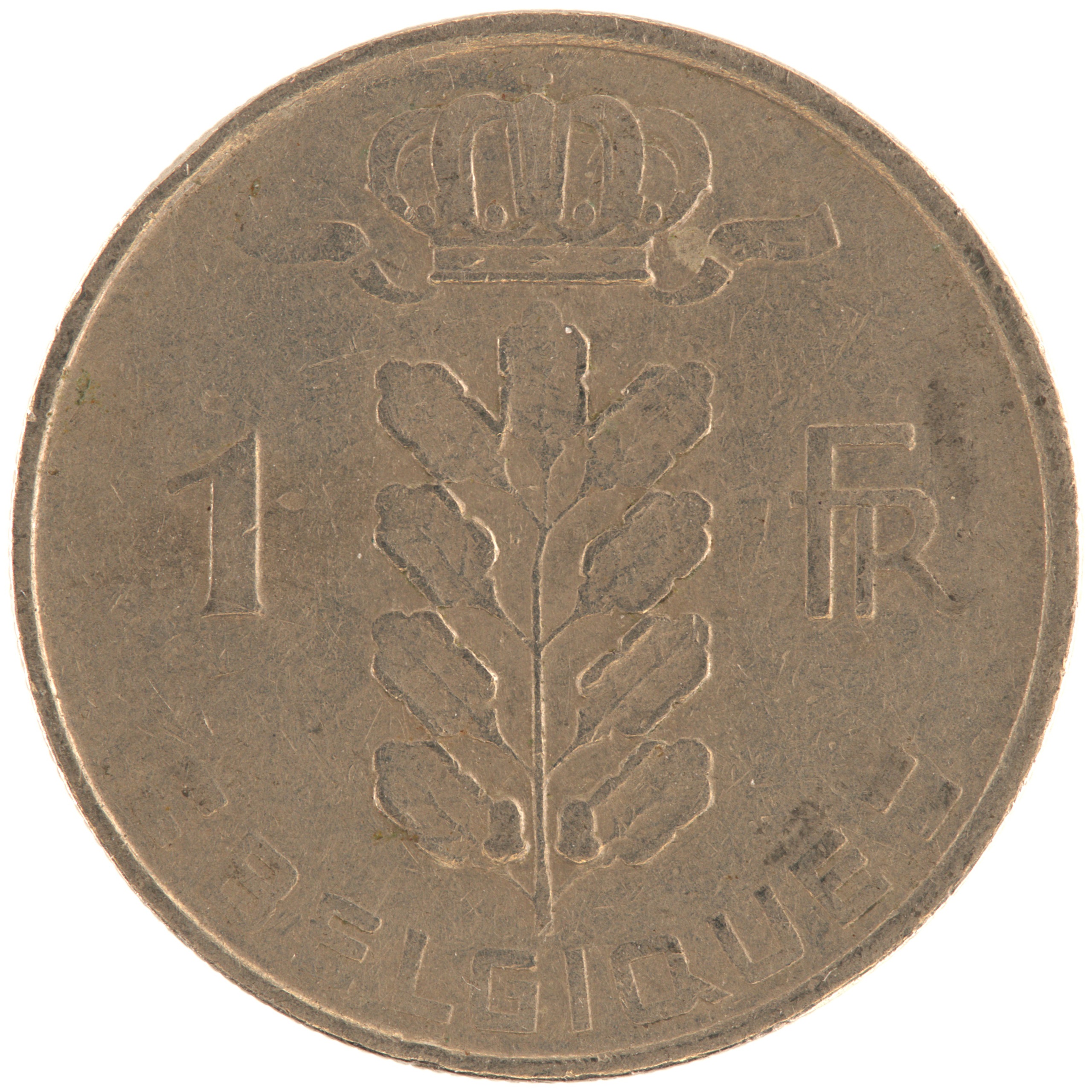 Belgique - Pièce 1 Franc 1952 cupro-nickel - Cérès / Rameau de chêne couronné, nom du pays émetteur en français – Image 2