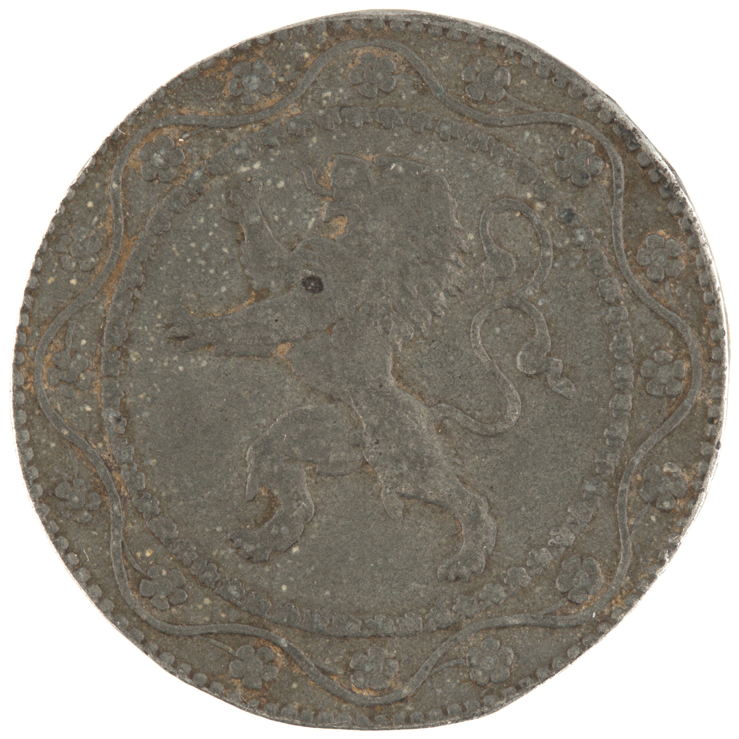Belgique - Pièce 25 Centimes (ou 25 Centiemen) 1916 zinc - Lion héraldique – Image 2