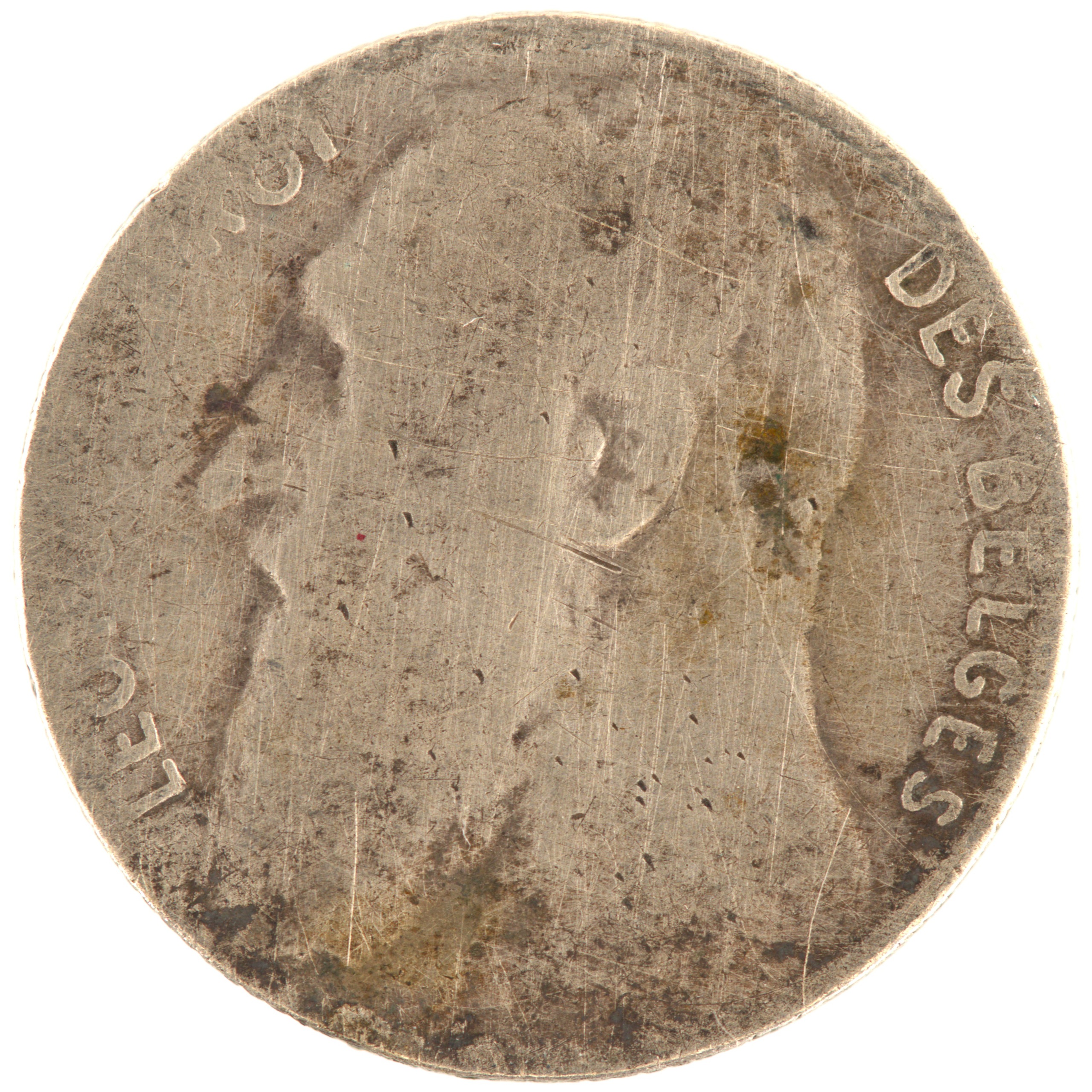 Belgique - Pièce 50 Centimes 1901 argent - Léopold II / Lion – Image 2