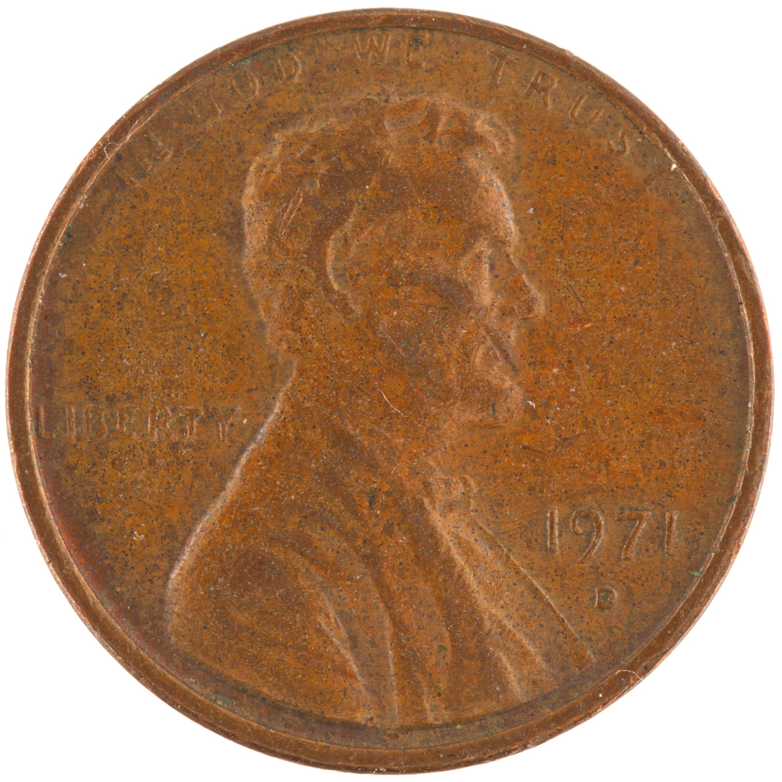 Etats-Unis d'Amérique - Pièce One Cent 1971 D cuivre-zinc - Lincoln / Mémorial