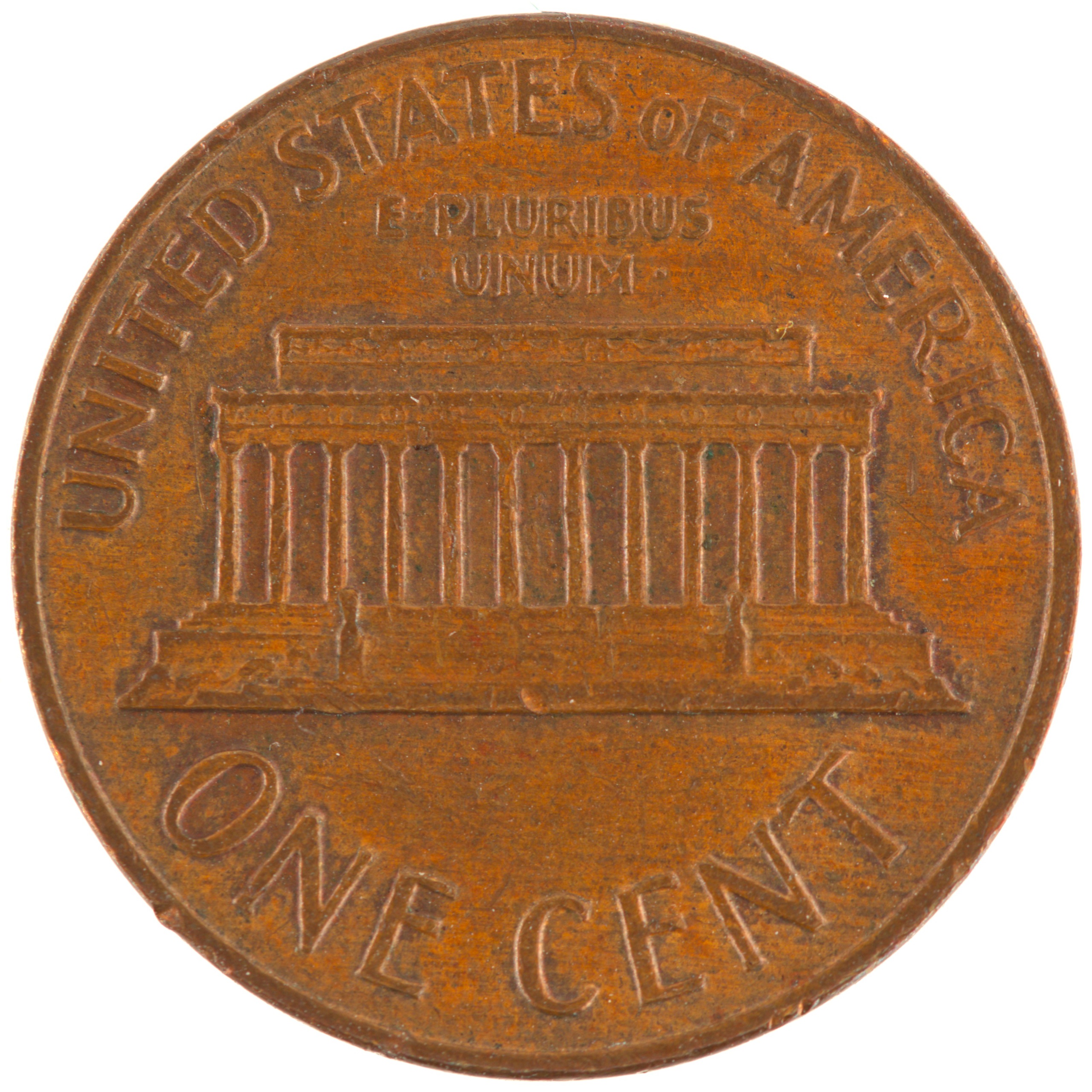 Etats-Unis d'Amérique - Pièce One Cent 1971 D cuivre-zinc - Lincoln / Mémorial – Image 2