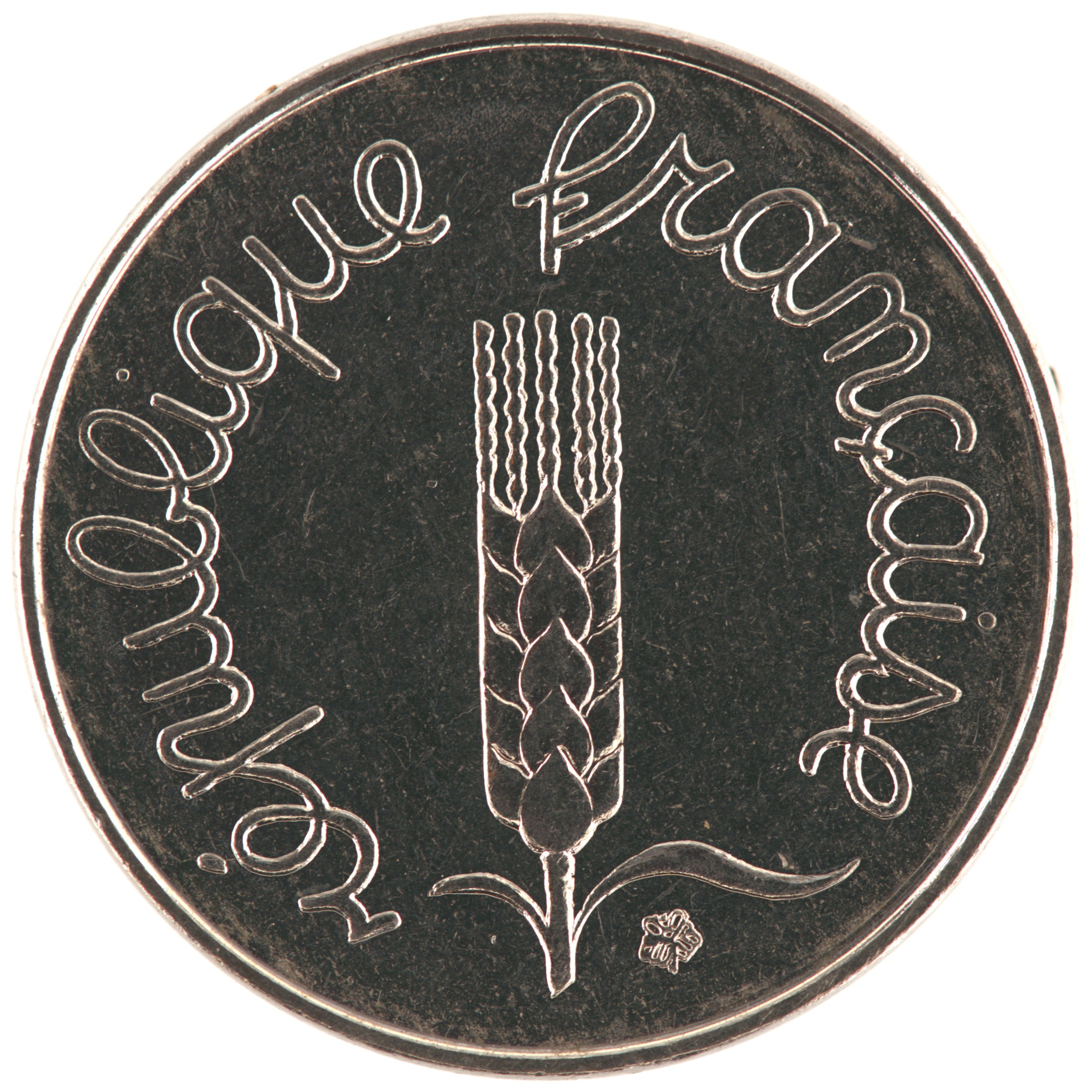 France - Pièce 1 Centime 1989 acier inoxydable - Epi – Image 2
