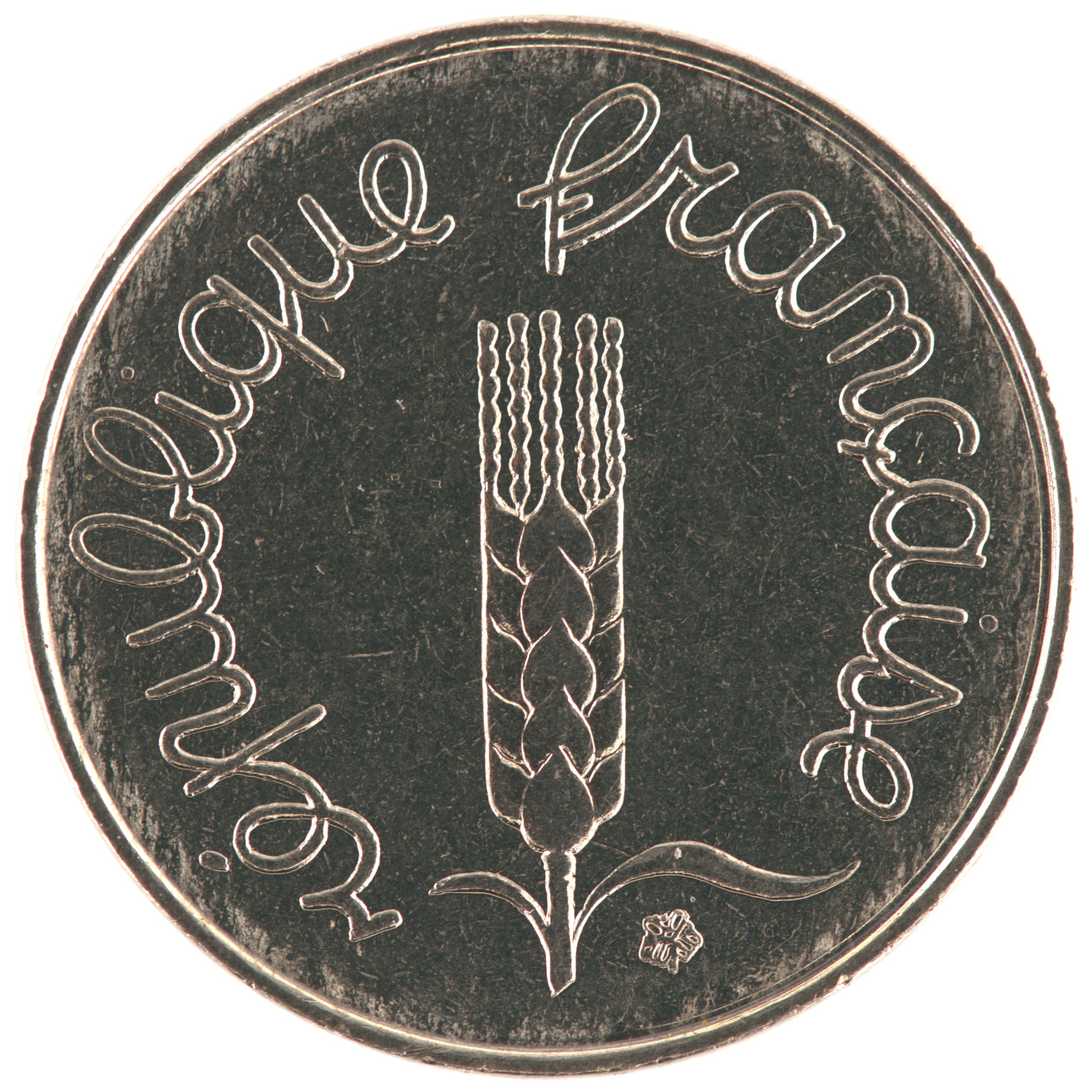 France - Pièce 1 Centime 1989 acier inoxydable - Epi – Image 2