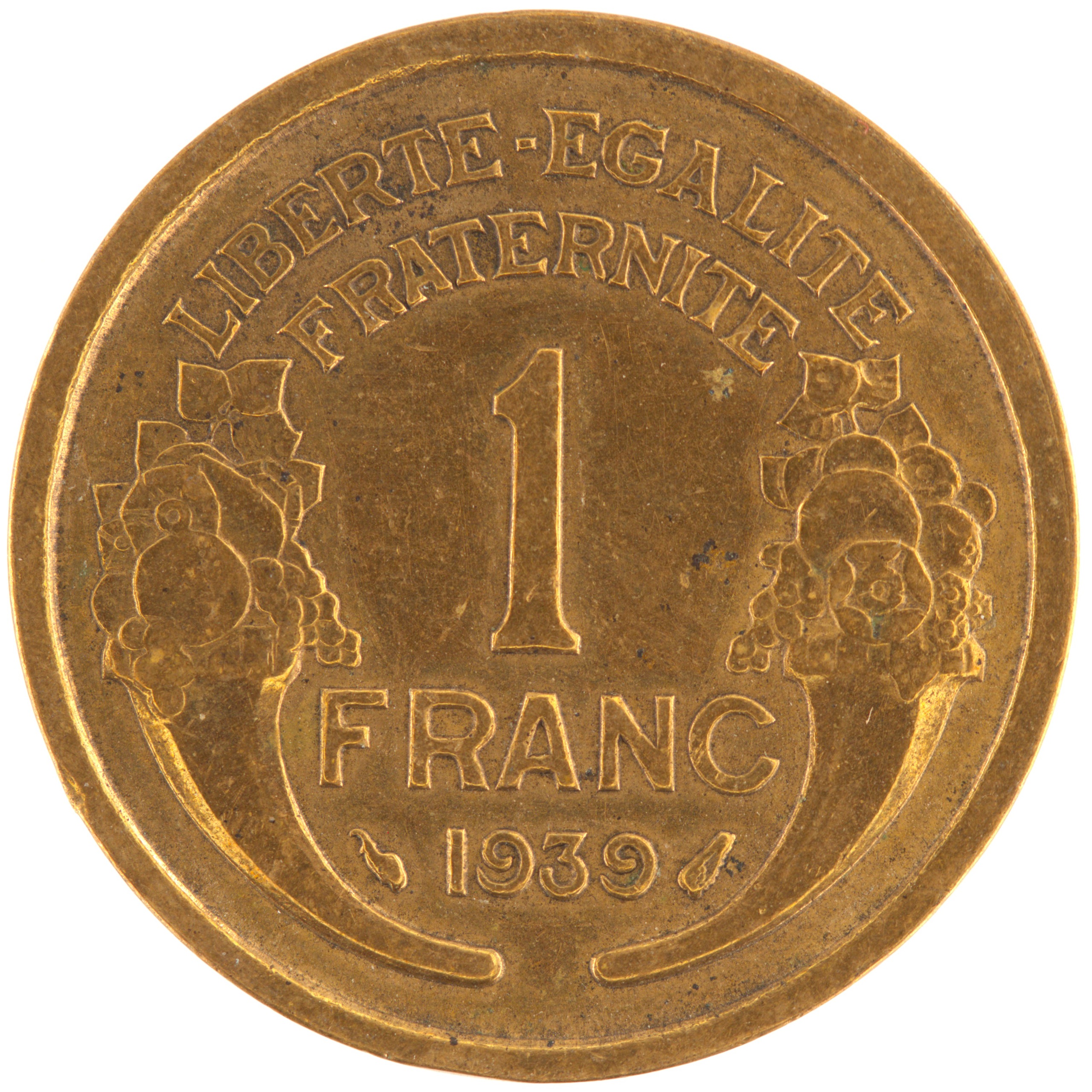 France - Pièce 1 Franc 1939 bronze-aluminium - Morlon