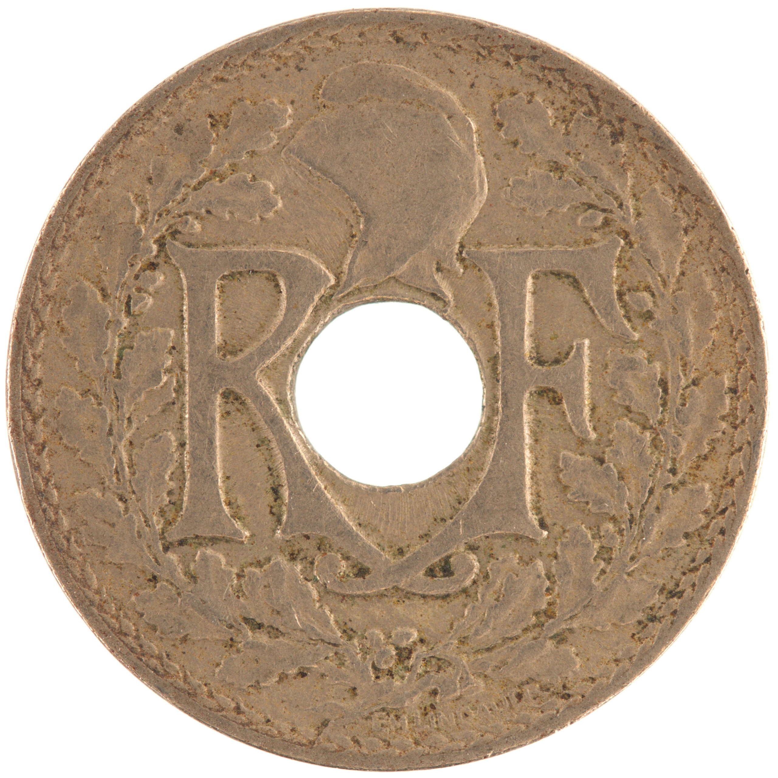 France - Pièce 10 Centimes 1917 cupro-nickel - Lindauer – Image 2