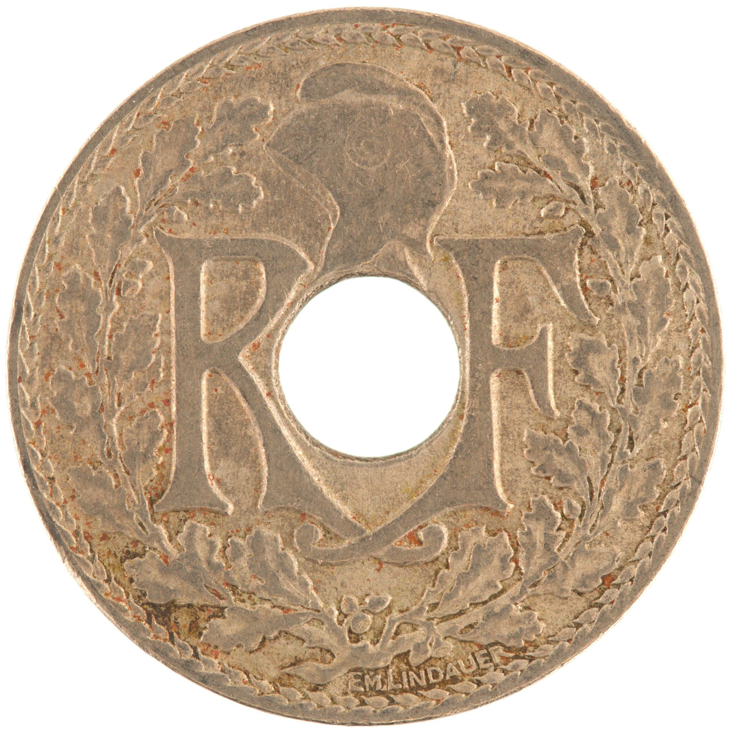 France - Pièce 10 Centimes 1917 cupro-nickel - Lindauer – Image 2