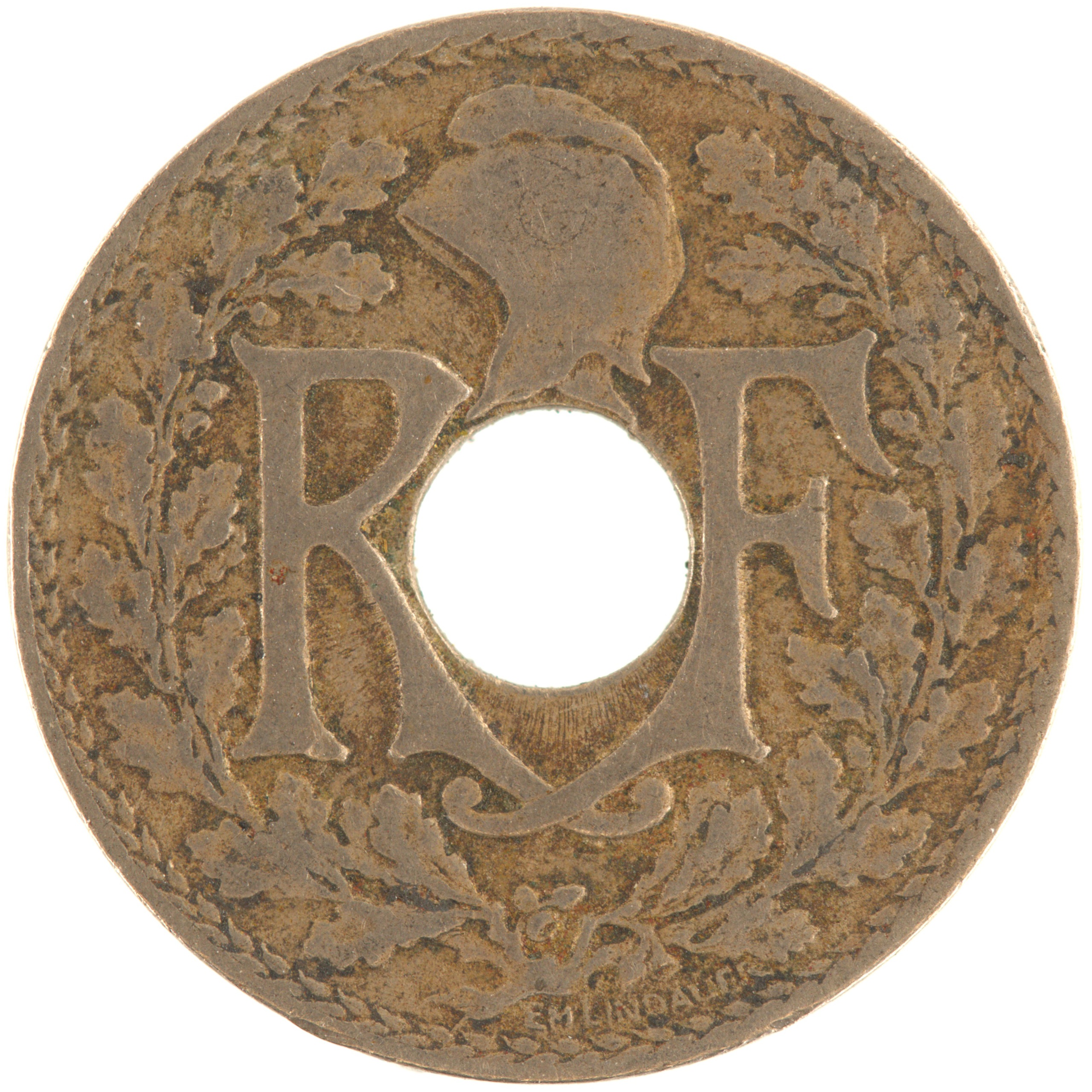 France - Pièce 10 Centimes 1917 cupro-nickel - Lindauer – Image 2