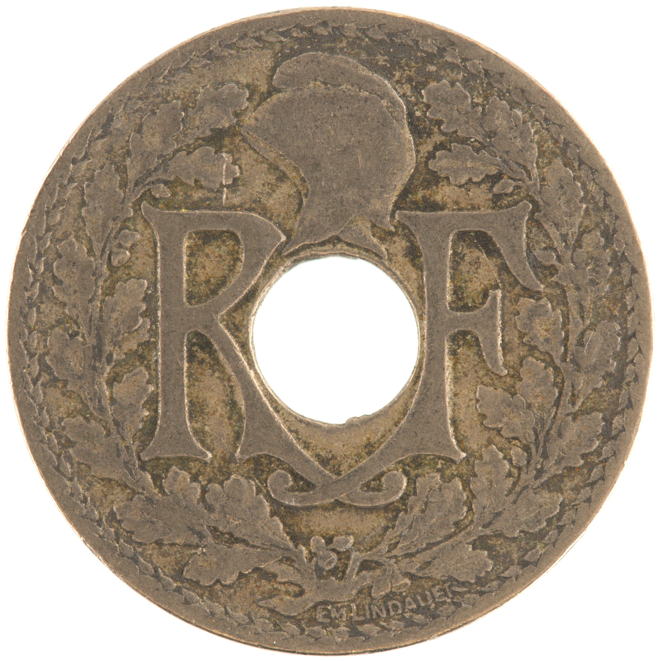 France - Pièce 10 Centimes 1917 cupro-nickel - Lindauer – Image 2