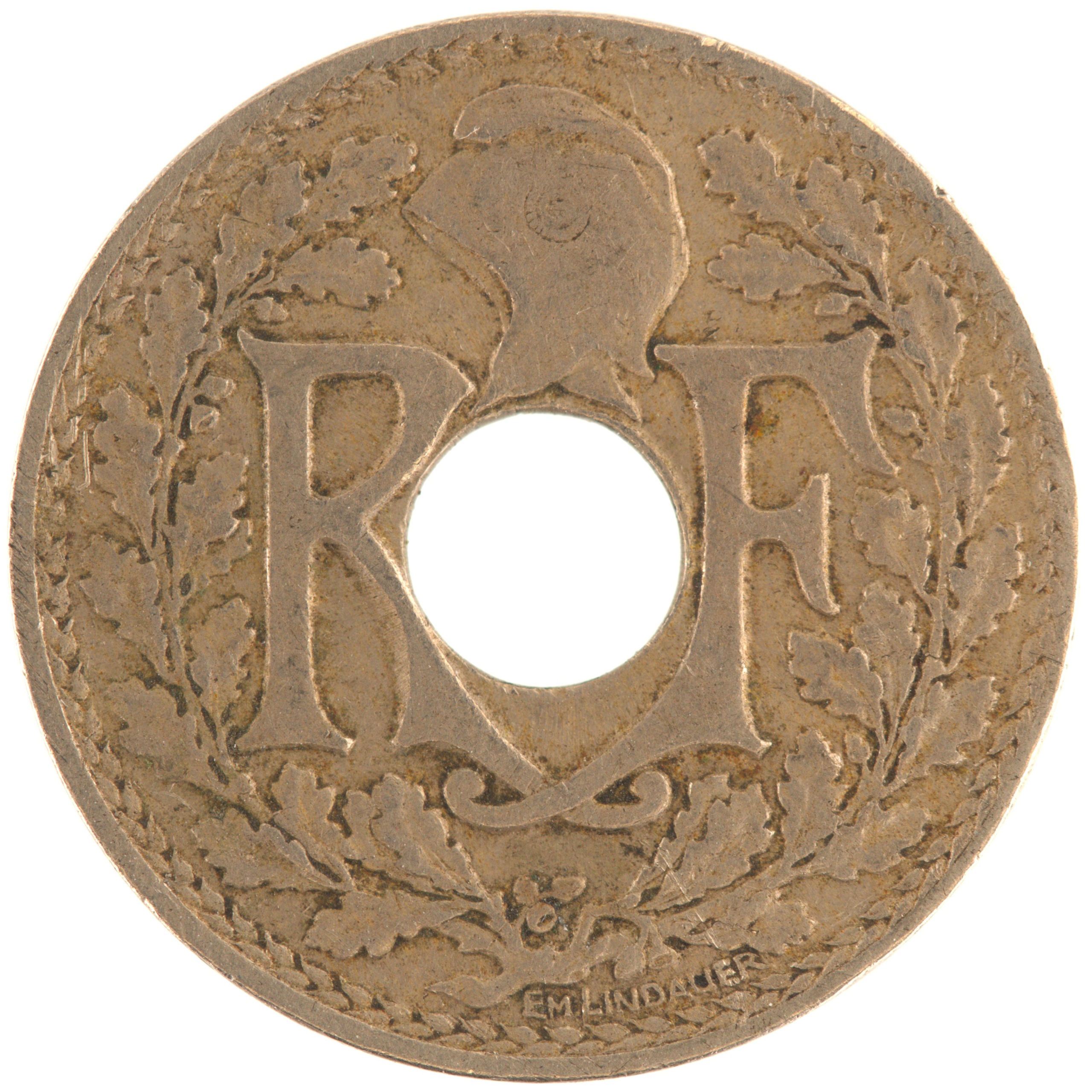 France - Pièce 10 Centimes 1917 cupro-nickel - Lindauer – Image 2