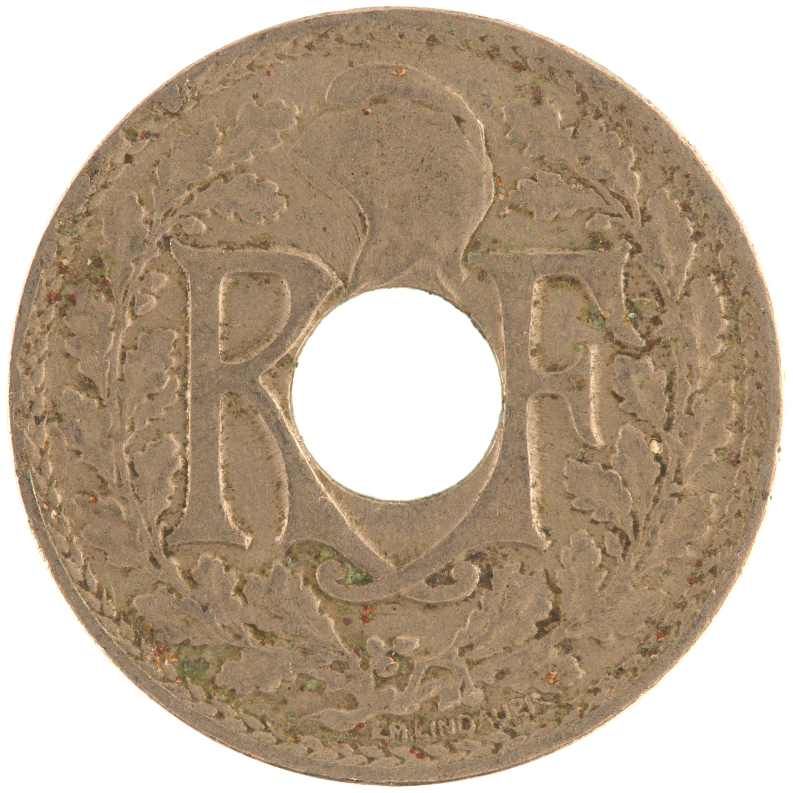 France - Pièce 10 Centimes 1917 cupro-nickel - Lindauer – Image 2