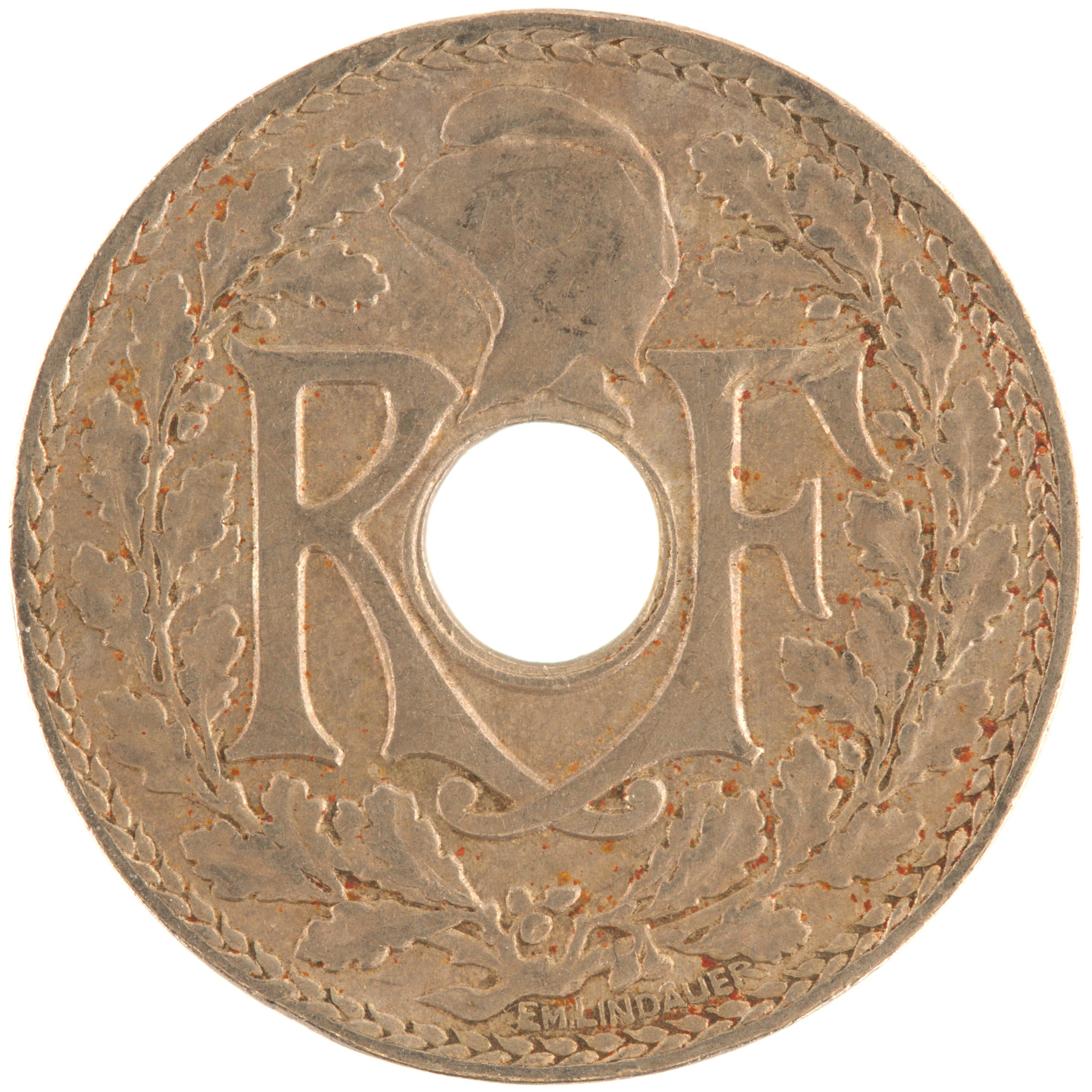 France - Pièce 10 Centimes 1917 cupro-nickel - Lindauer – Image 2