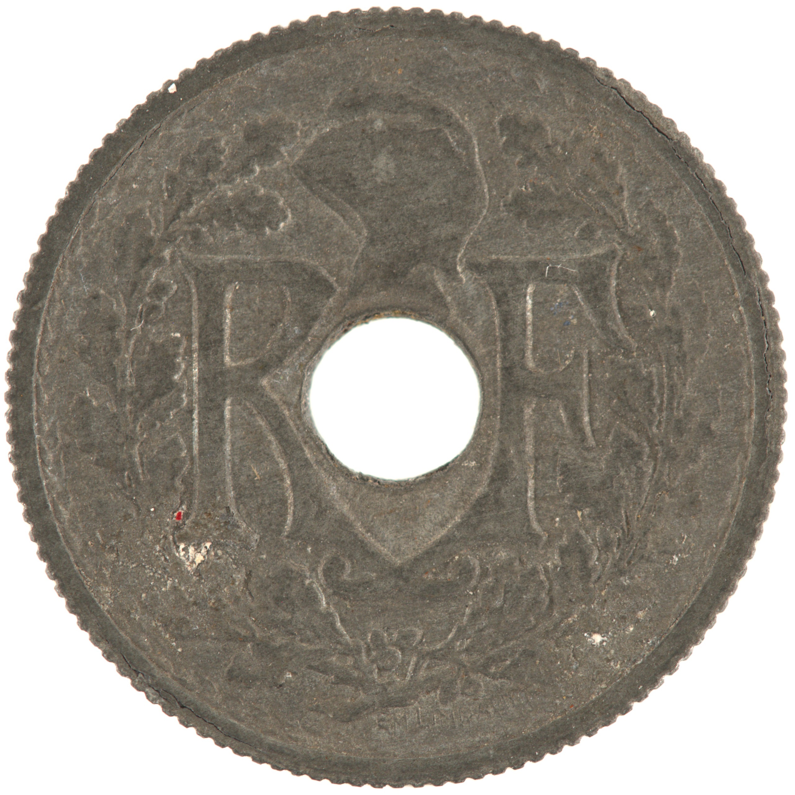 France - Pièce 10 Centimes 1945 zinc - Lindauer, petit module – Image 2