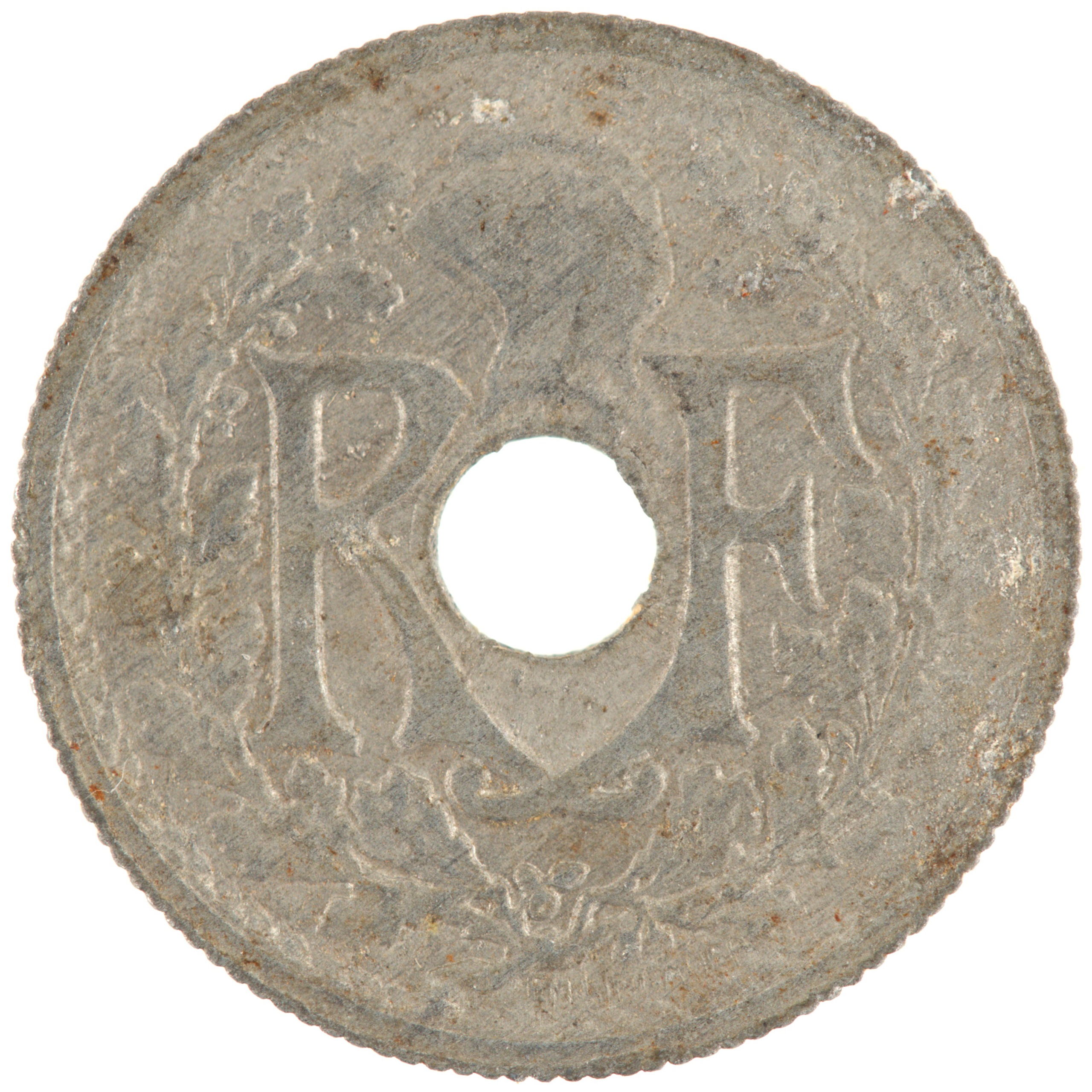 France - Pièce 10 Centimes 1945 B zinc - Lindauer, petit module – Image 2