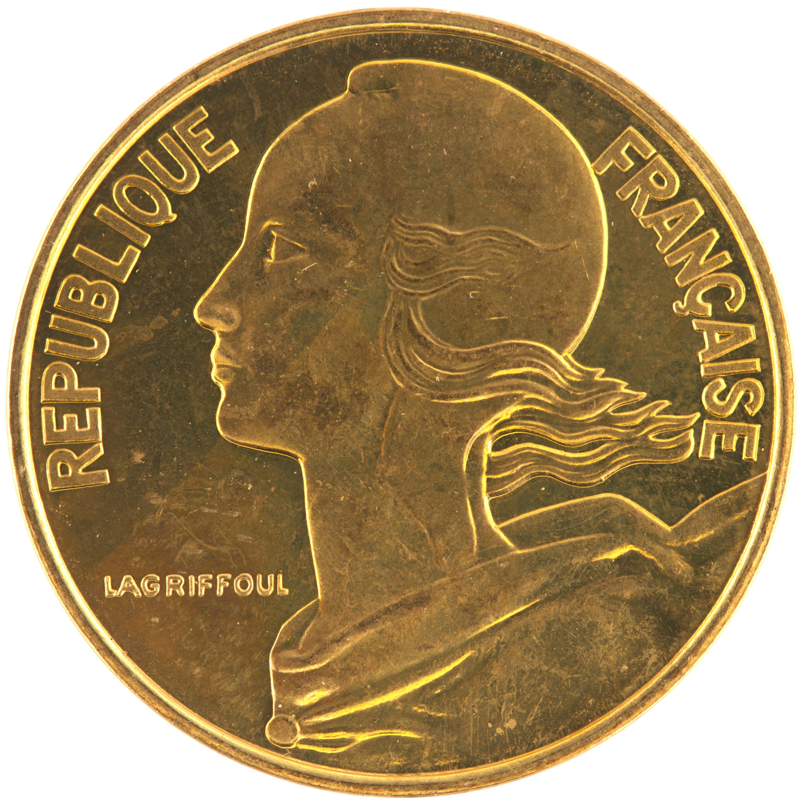 France - Pièce 10 Centimes 1994 bronze-aluminium - Marianne (abeille) – Image 2