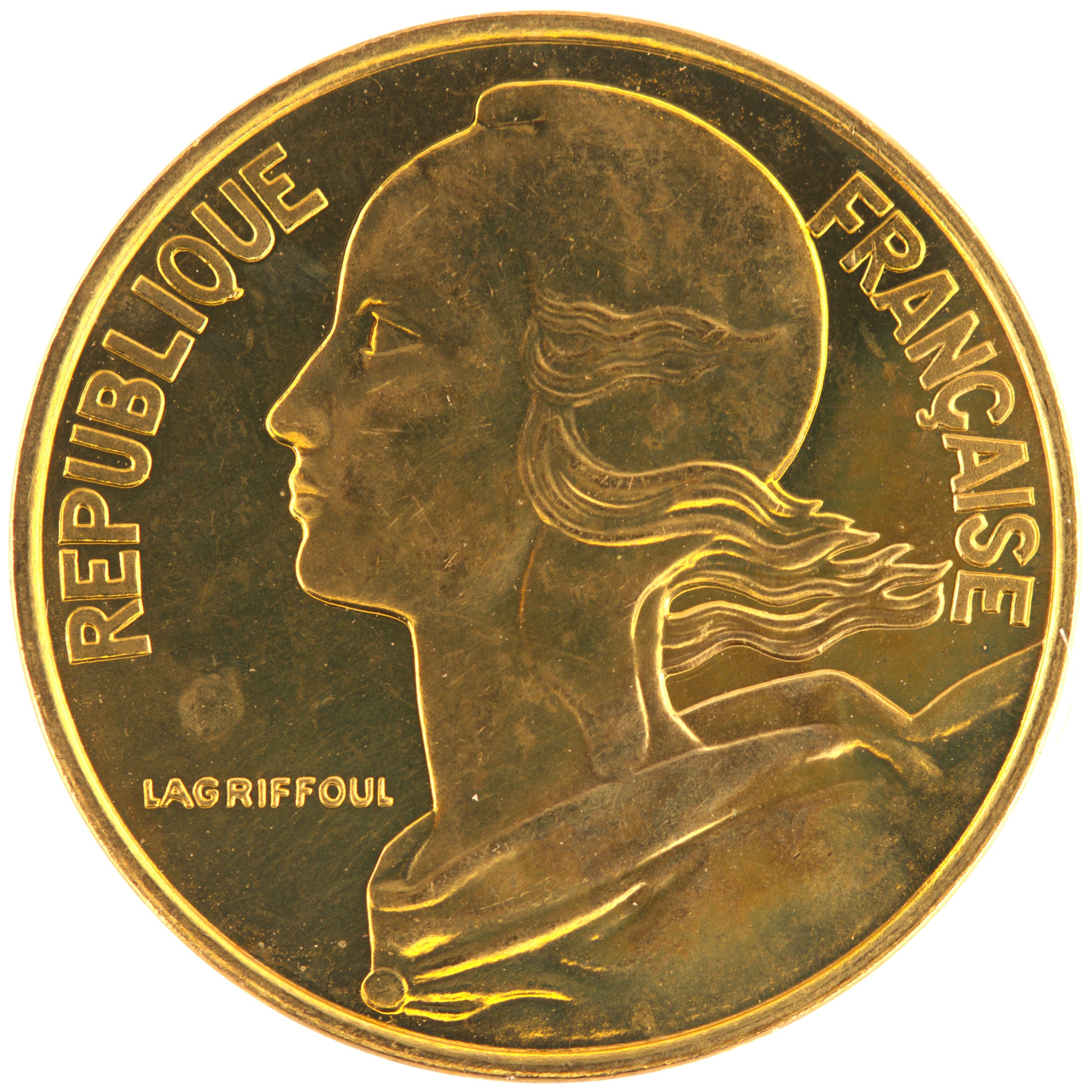 France - Pièce 10 Centimes 1994 bronze-aluminium - Marianne (abeille) – Image 2