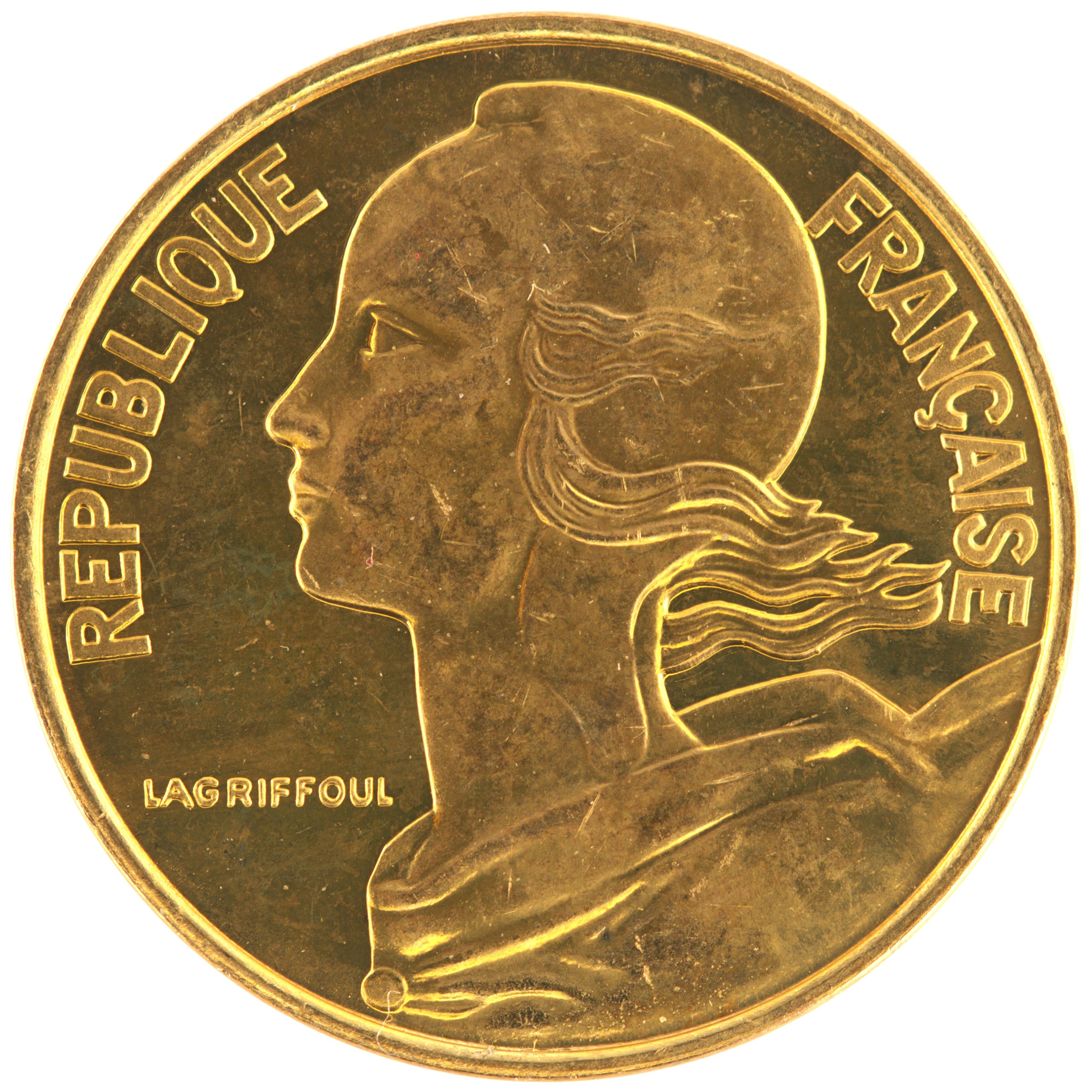 France - Pièce 10 Centimes 1994 bronze-aluminium - Marianne (abeille) – Image 2