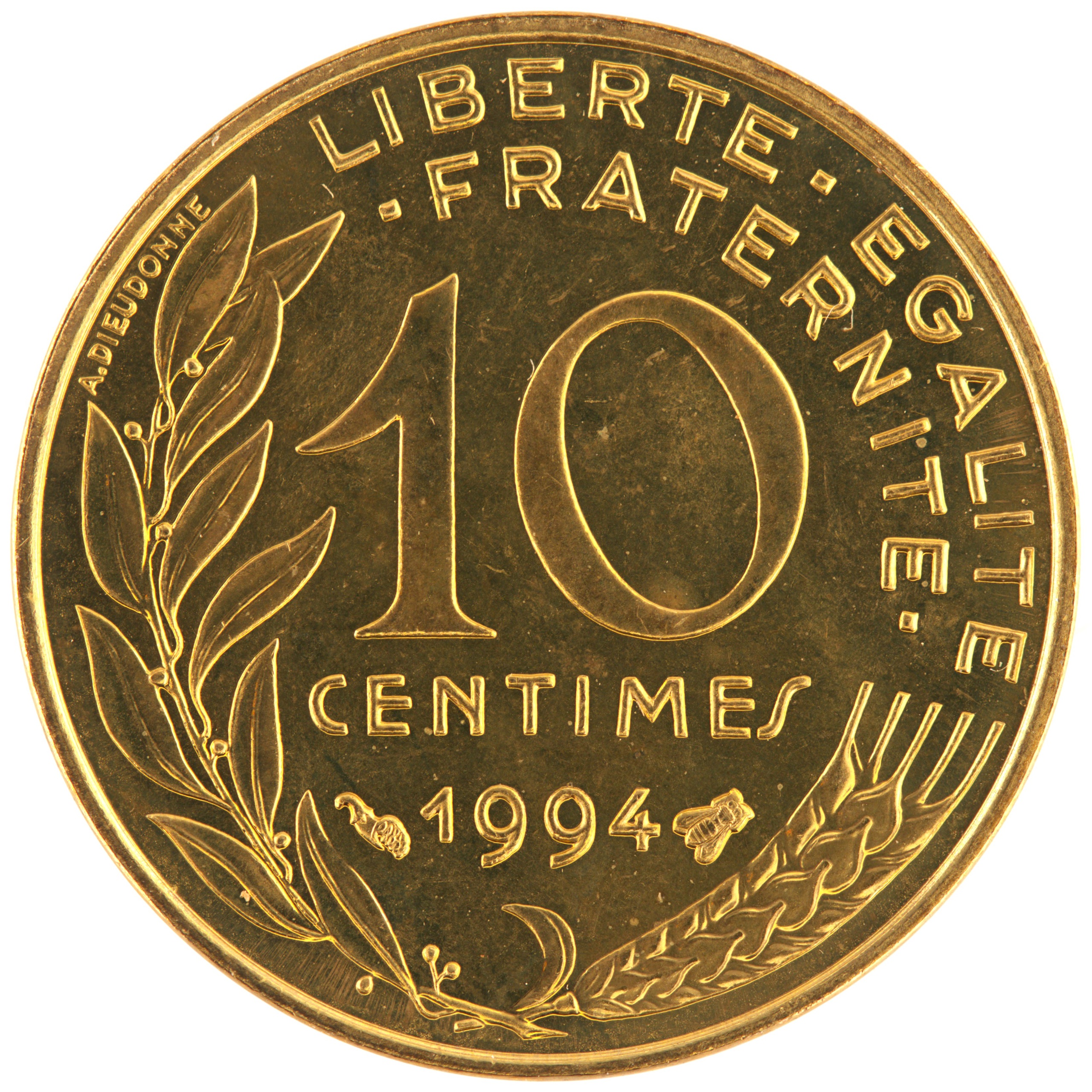 France - Pièce 10 Centimes 1994 bronze-aluminium - Marianne (abeille)