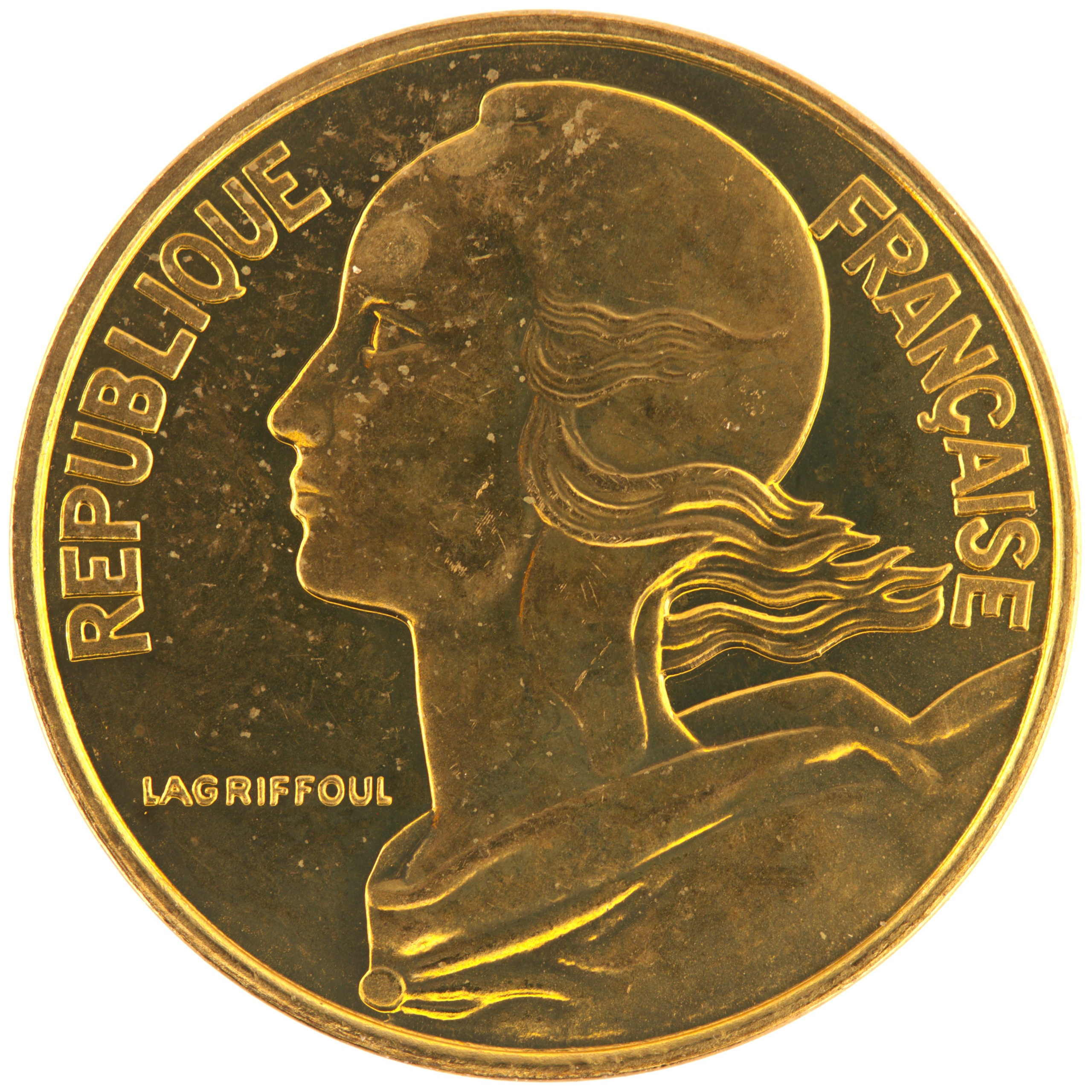France - Pièce 10 Centimes 1994 bronze-aluminium - Marianne (abeille) – Image 2