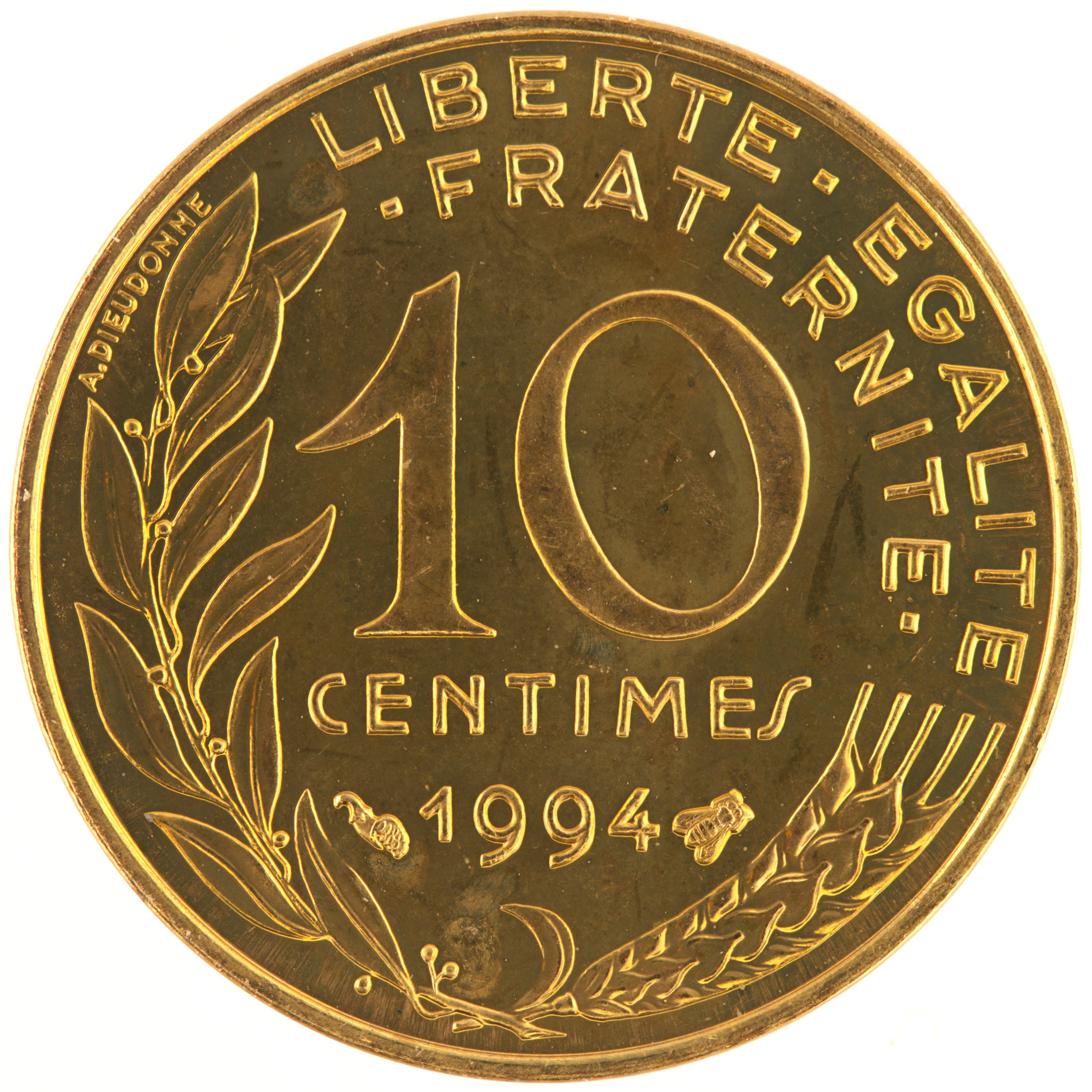 France - Pièce 10 Centimes 1994 bronze-aluminium - Marianne (abeille)