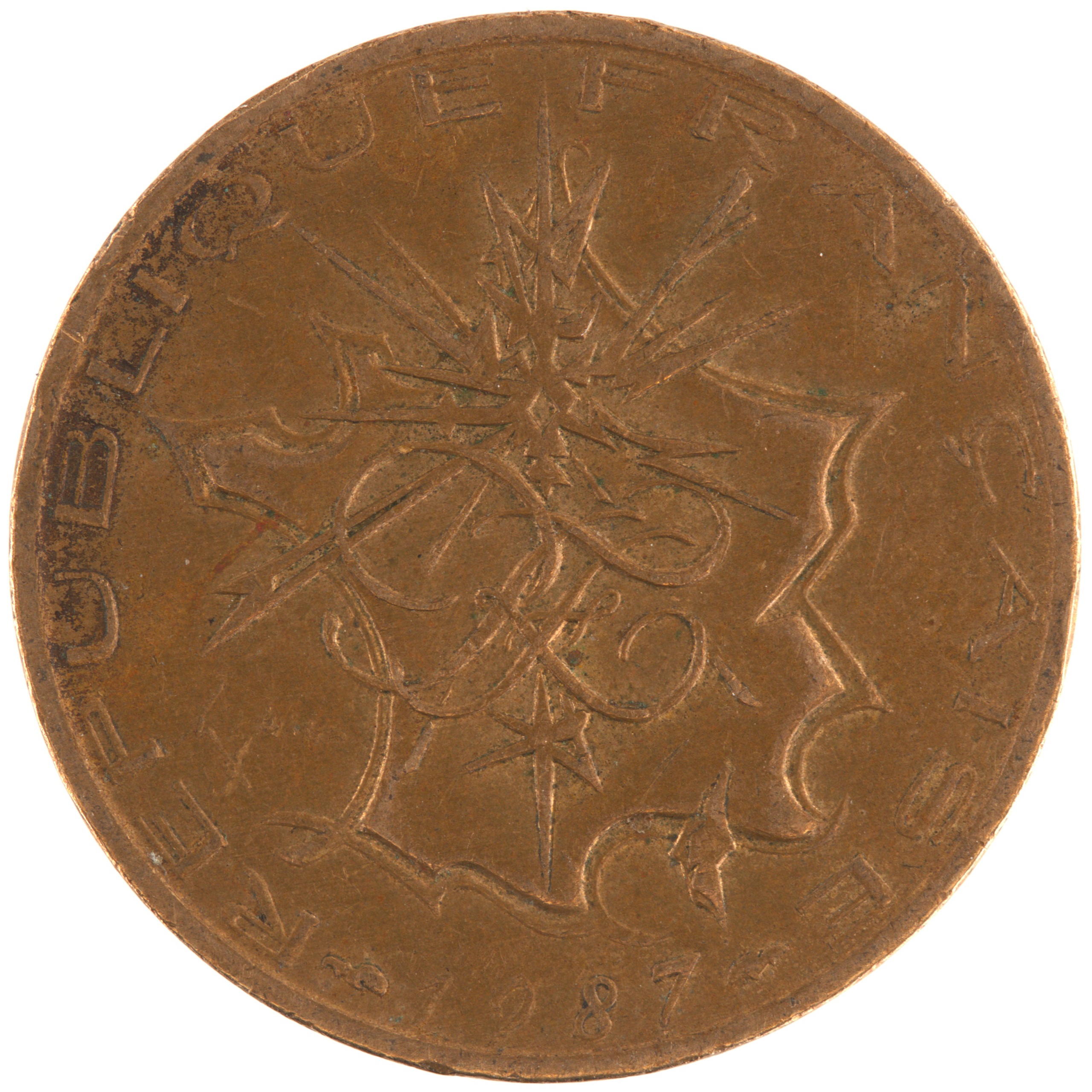 France - Pièce 10 Francs 1987 cuivre-nickel-aluminium - Mathieu (tranche A)