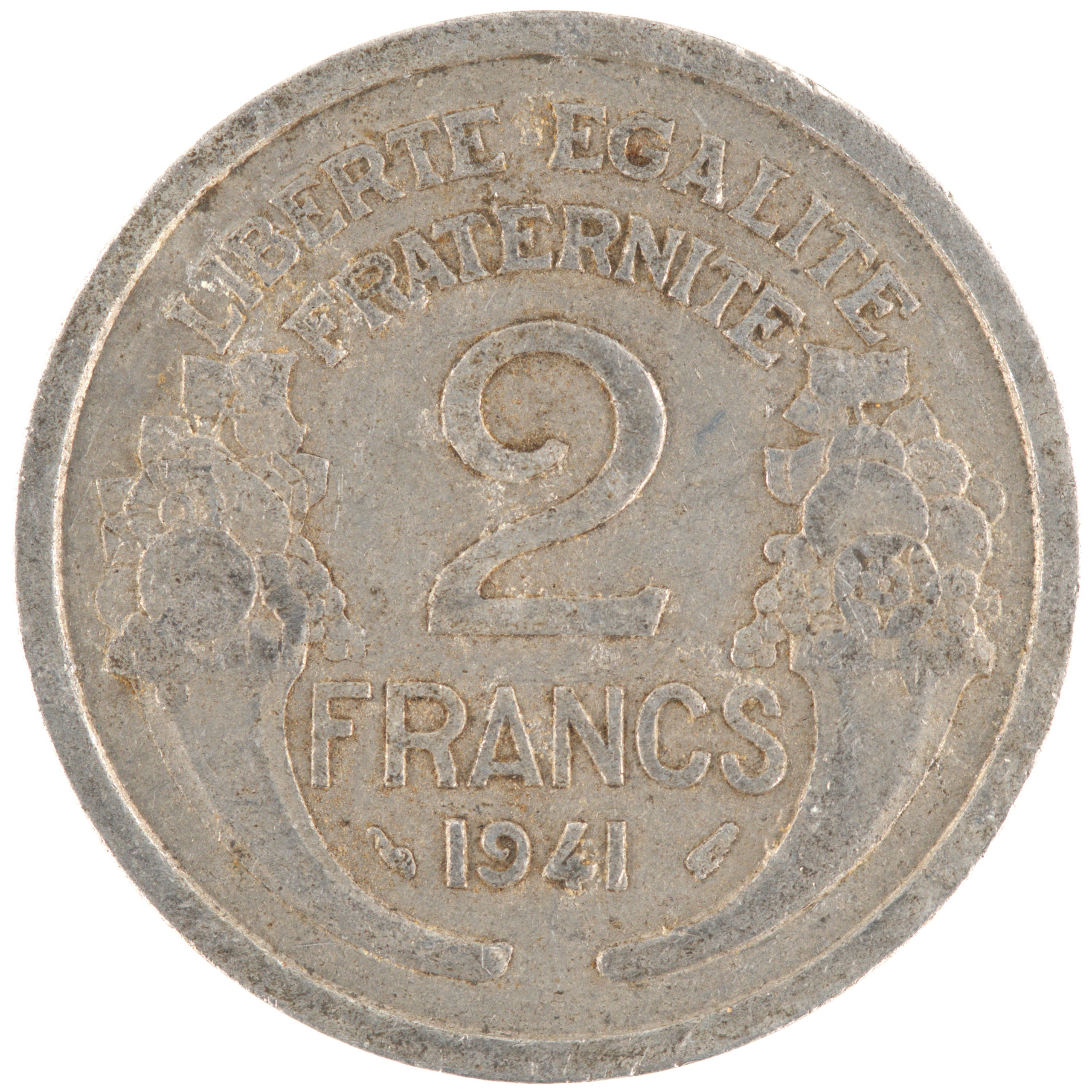 France - Pièce 2 Francs 1941 aluminium - Morlon