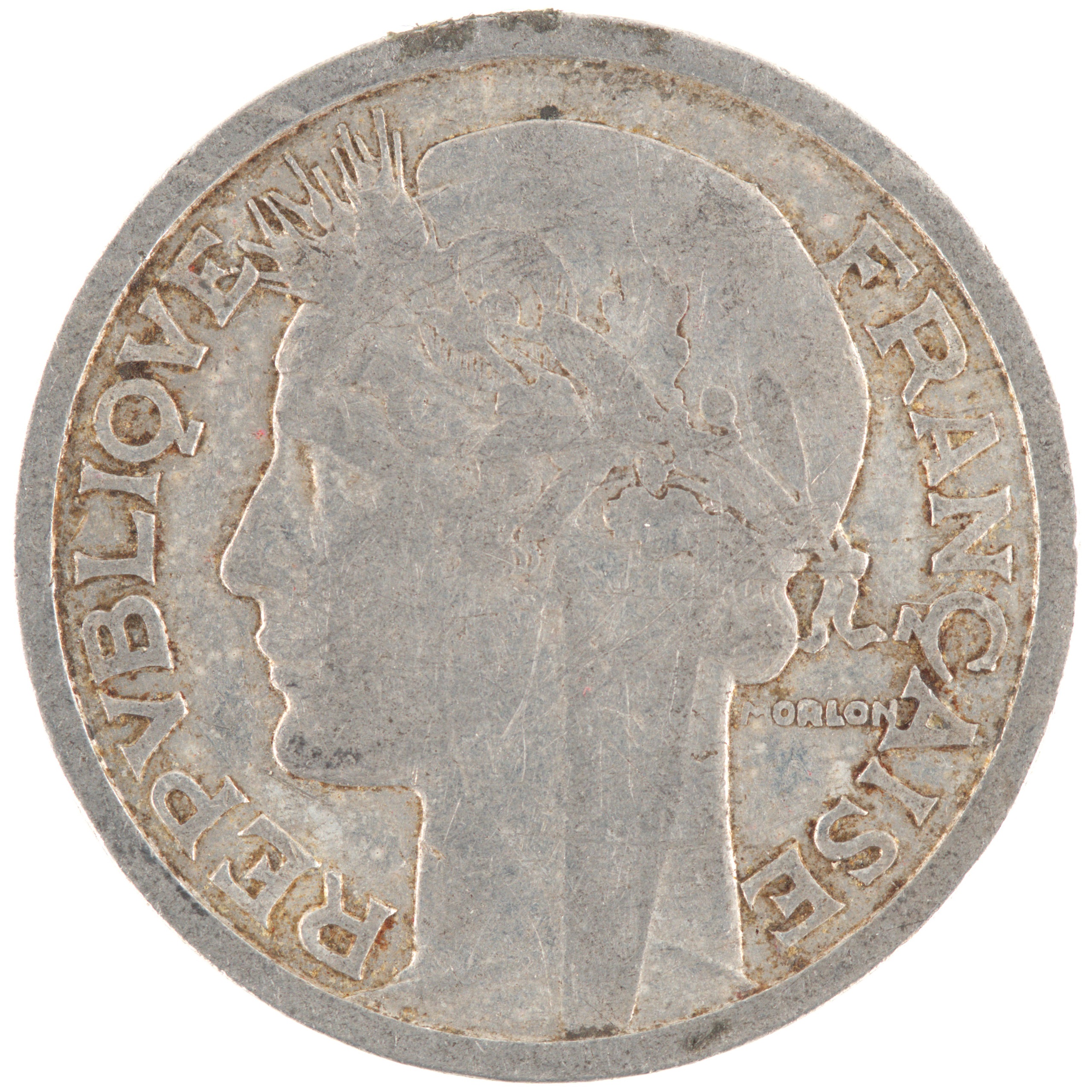 France - Pièce 2 Francs 1941 aluminium - Morlon – Image 2