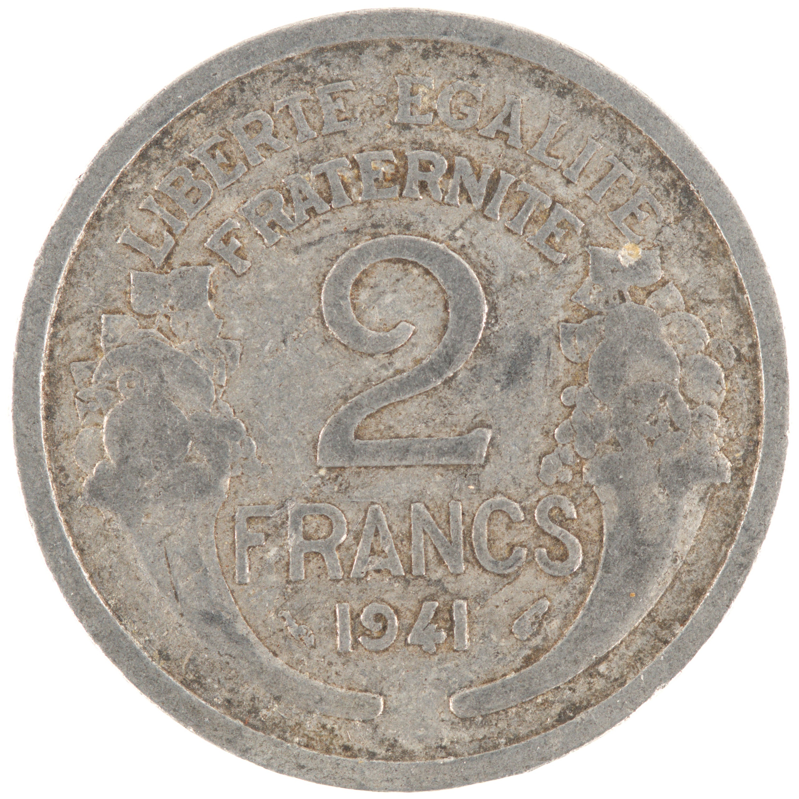 France - Pièce 2 Francs 1941 aluminium - Morlon