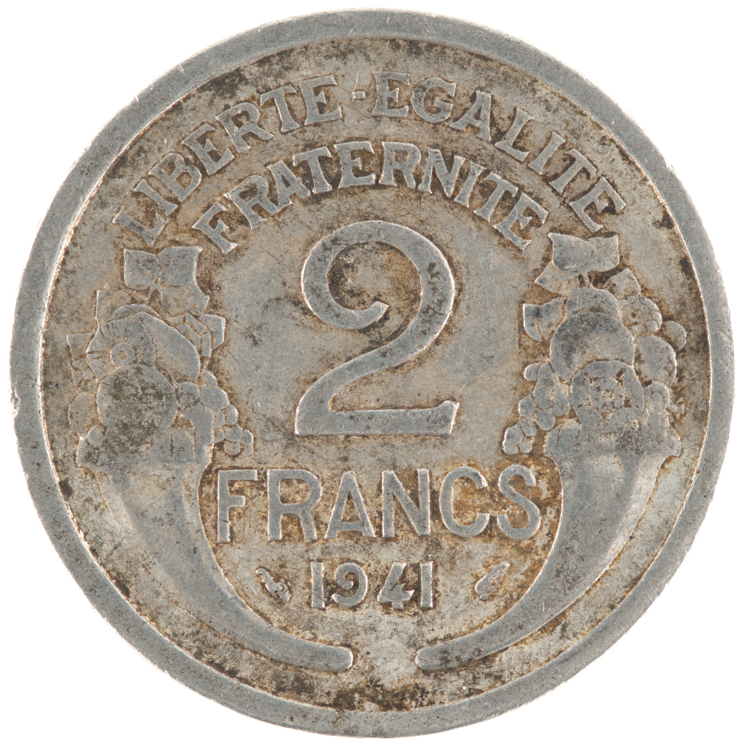 France - Pièce 2 Francs 1941 aluminium - Morlon