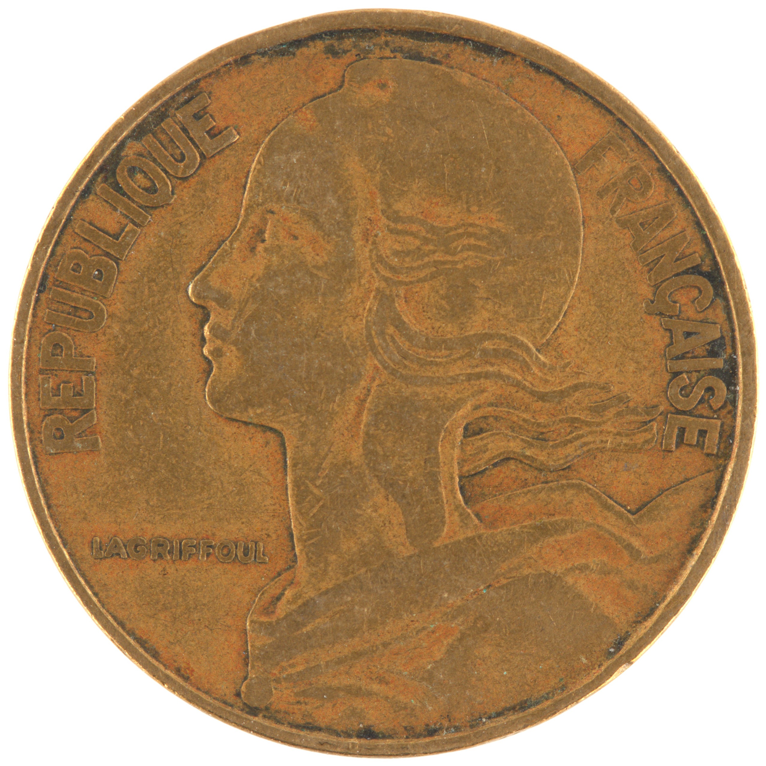 France - Pièce 20 Centimes 1962 bronze-aluminium - Marianne – Image 2