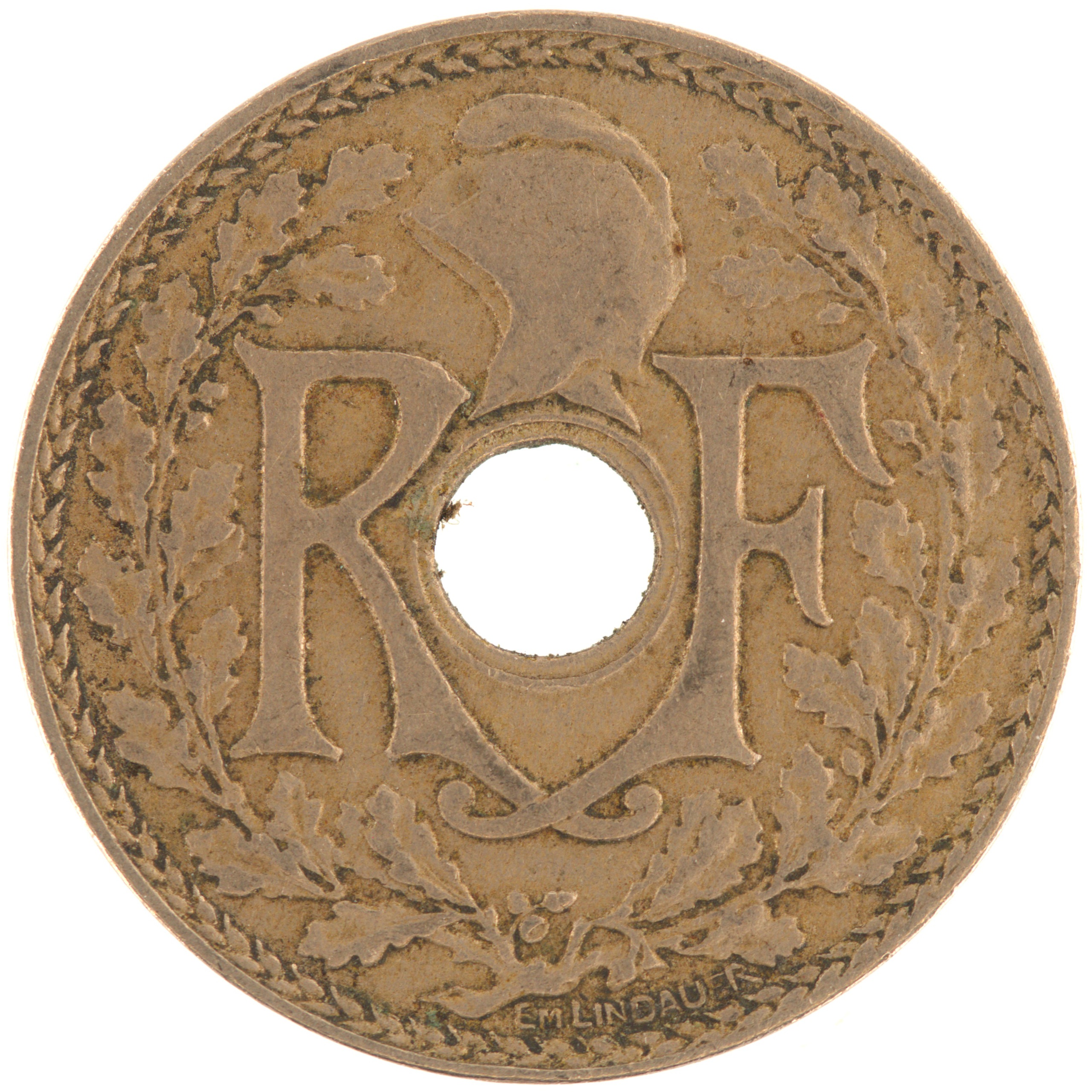 France - Pièce 25 Centimes 1928 cupro-nickel - Lindauer – Image 2
