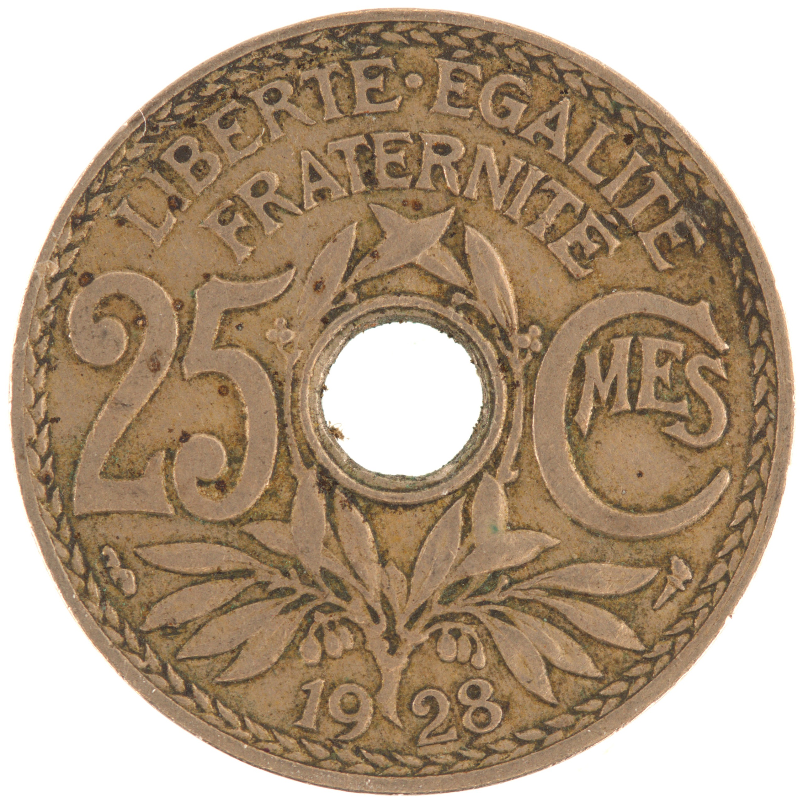 France - Pièce 25 Centimes 1928 cupro-nickel - Lindauer