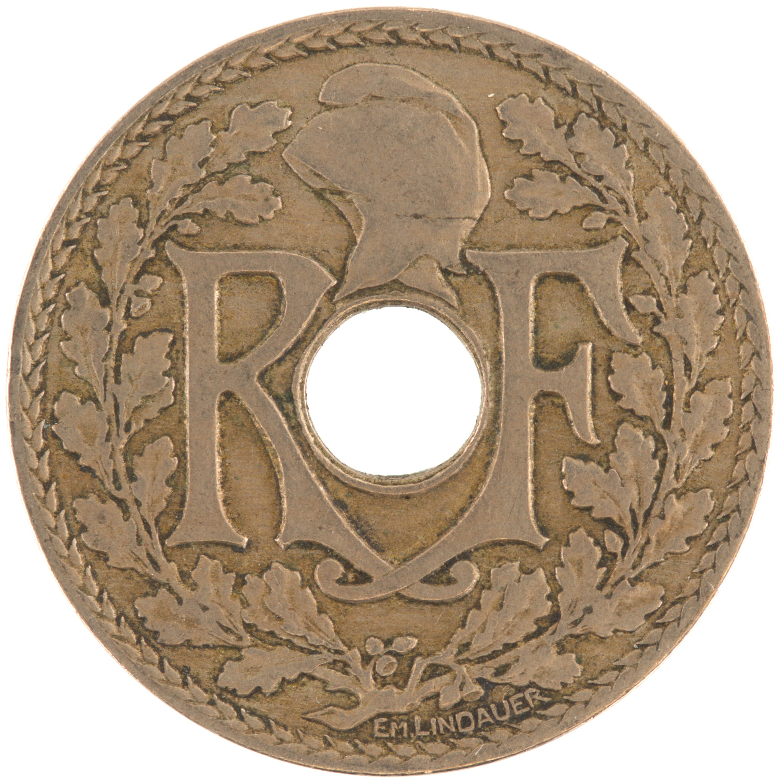 France - Pièce 25 Centimes 1928 cupro-nickel - Lindauer – Image 2