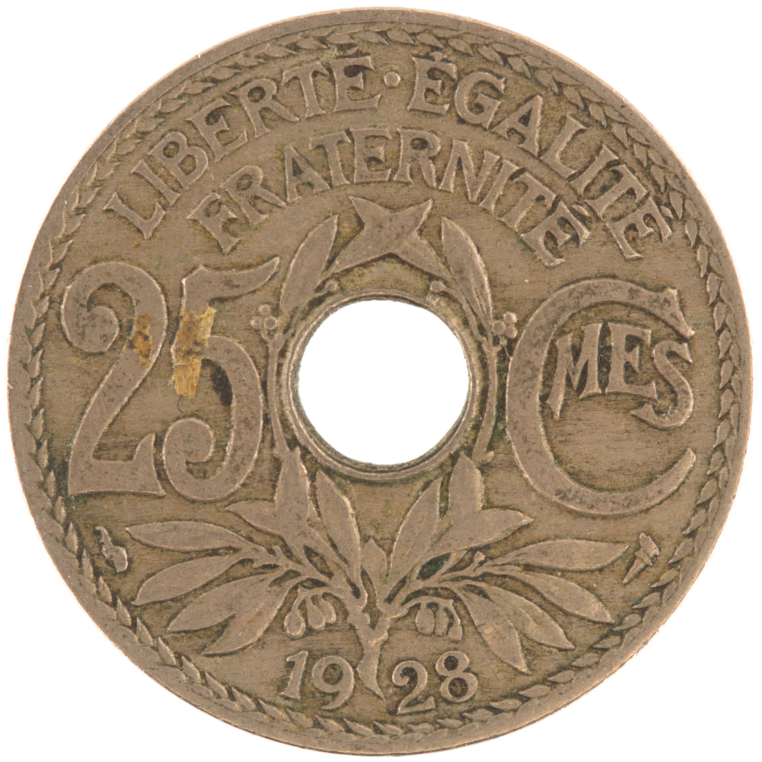 France - Pièce 25 Centimes 1928 cupro-nickel - Lindauer