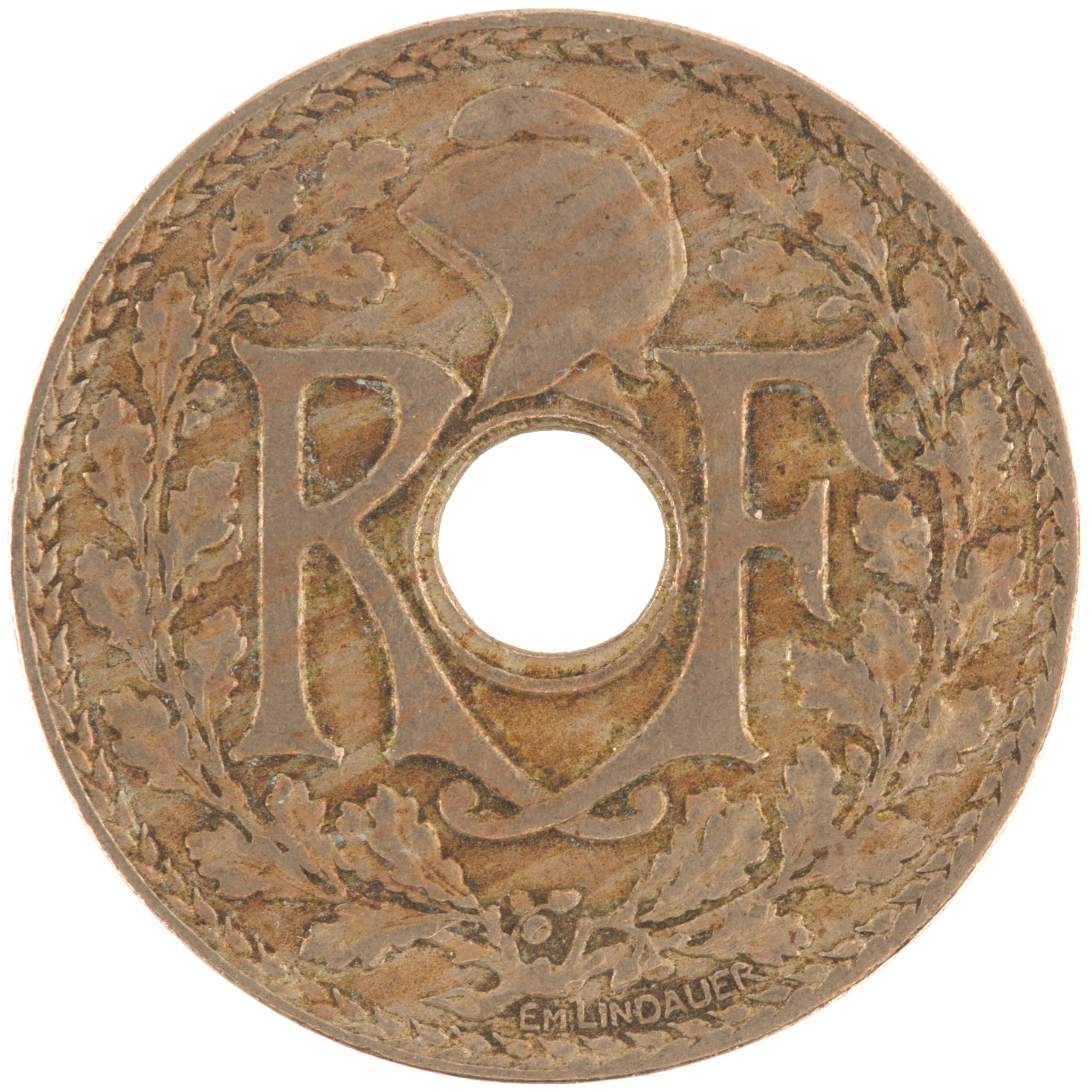 France - Pièce 25 Centimes 1928 cupro-nickel - Lindauer – Image 2
