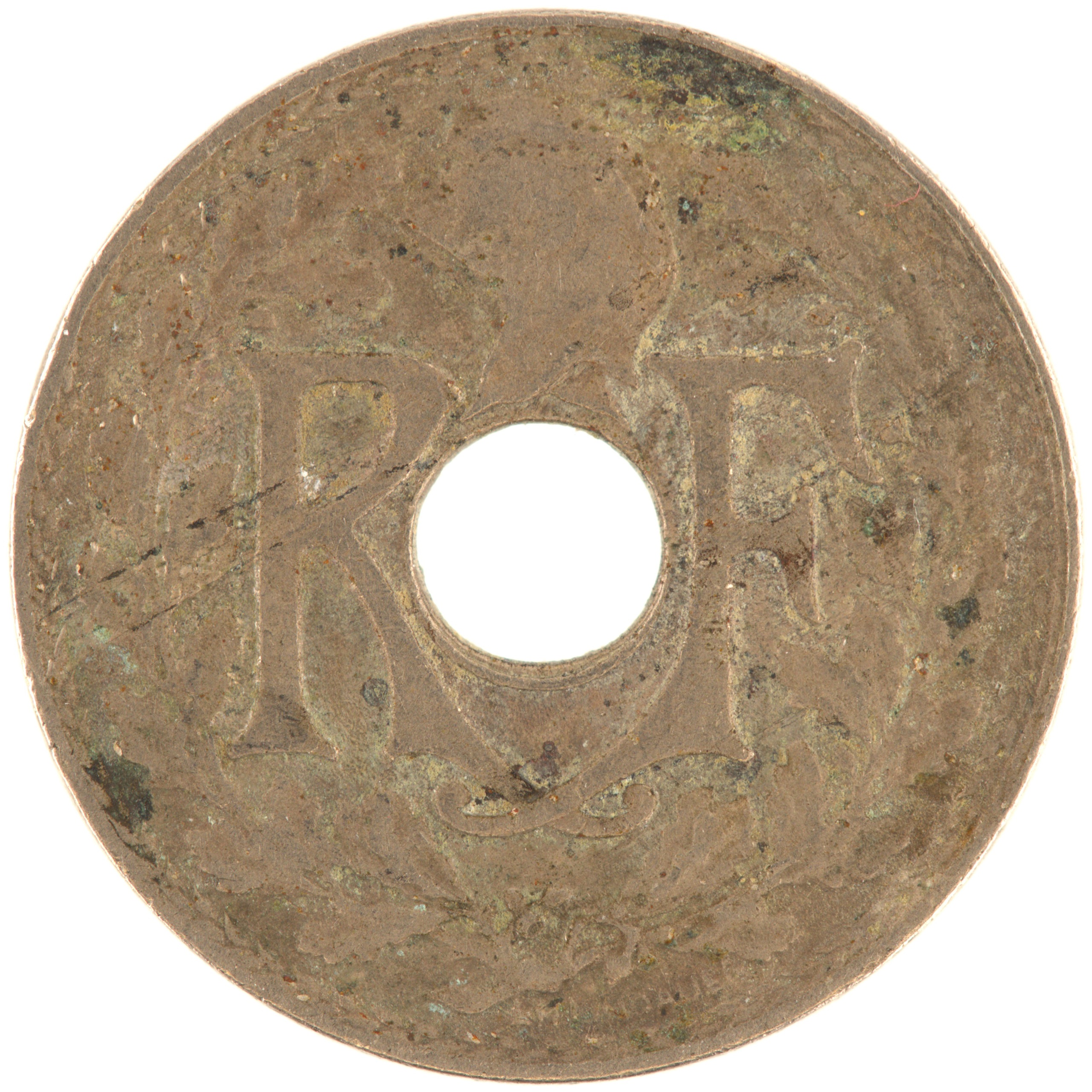 France - Pièce 5 Centimes 1920 cupro-nickel - Lindauer, grand module – Image 2