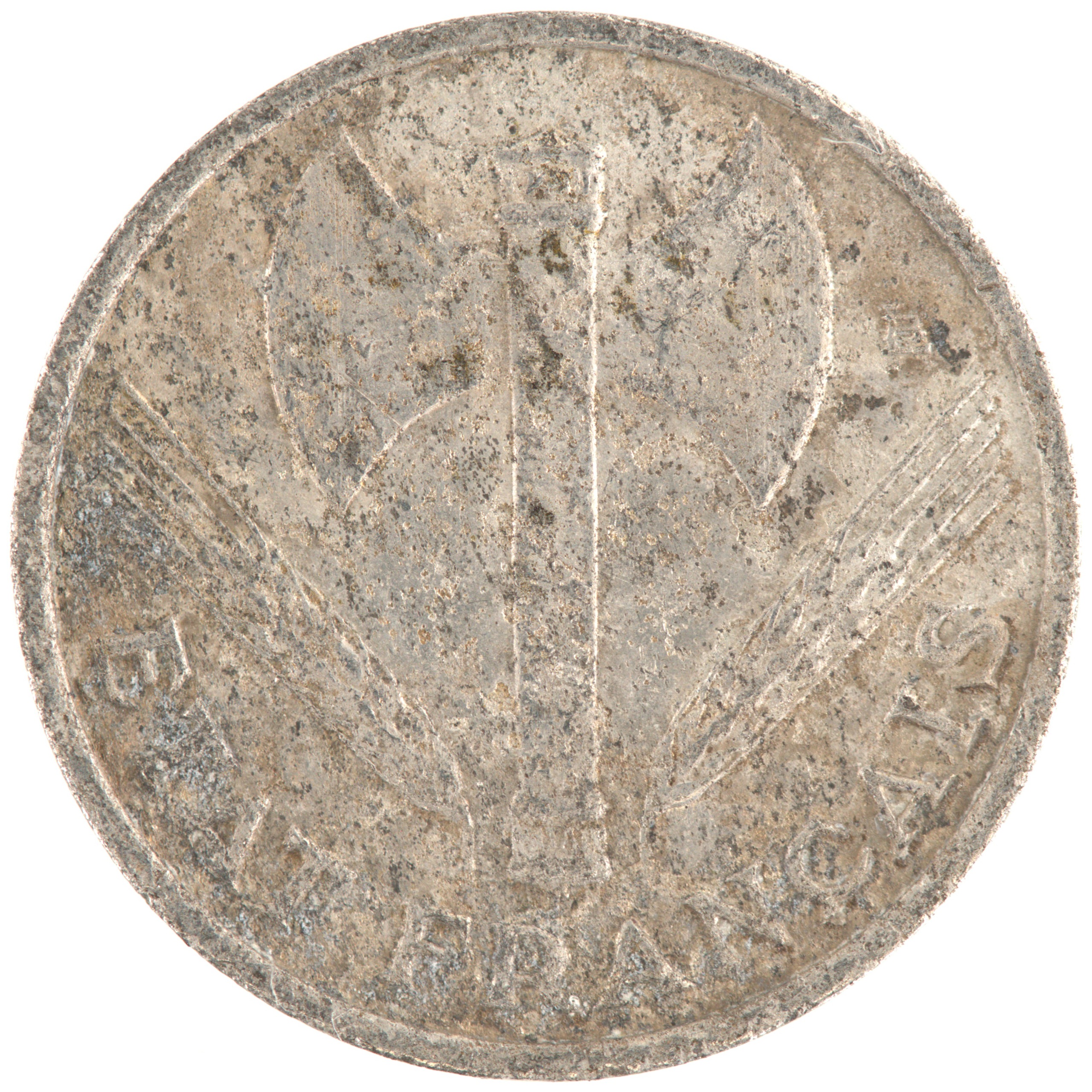 France - Pièce 50 Centimes 1943 aluminium - Francisque, légère – Image 2