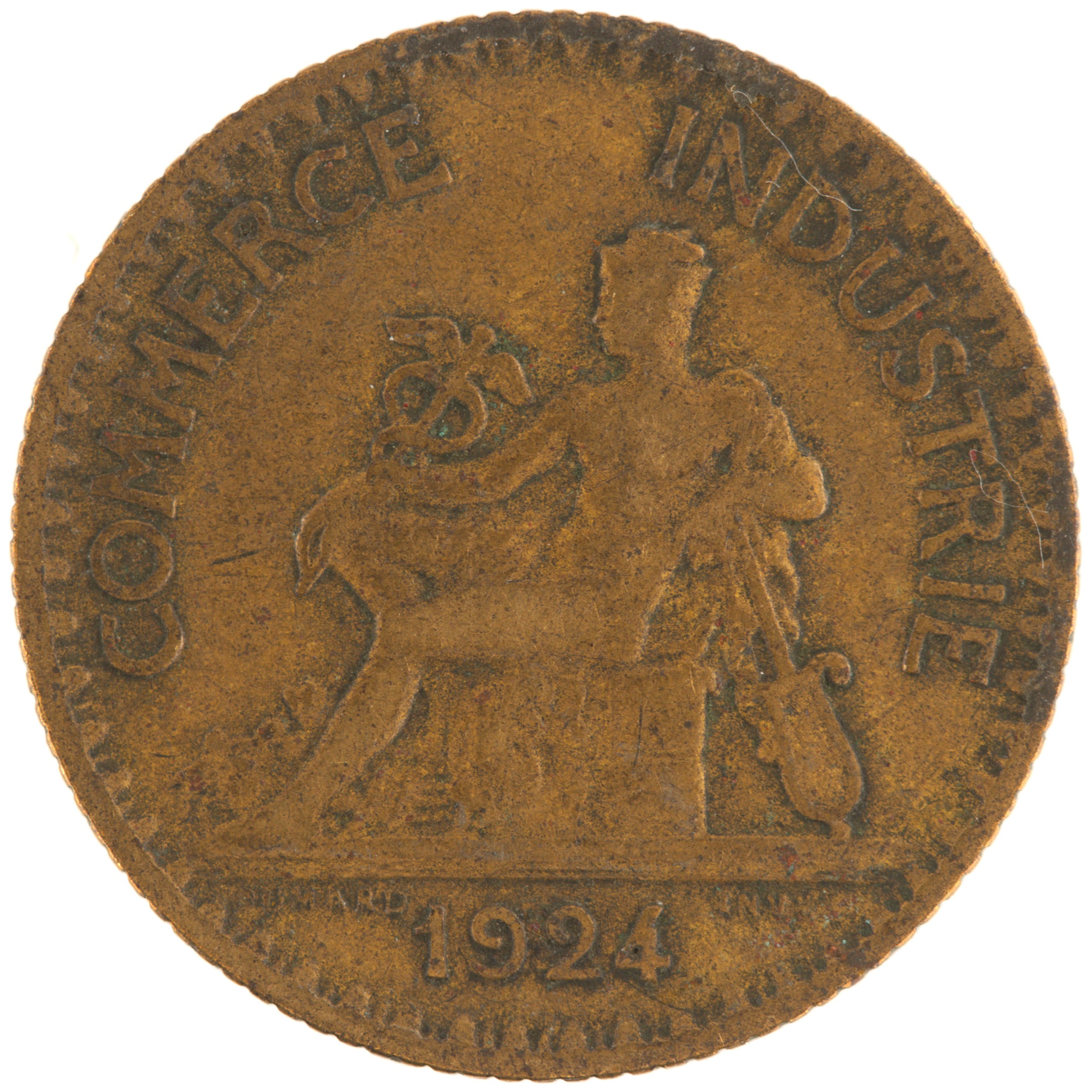 France - Pièce Bon pour 1 Franc 1924 bronze-aluminium - Chambres de Commerce