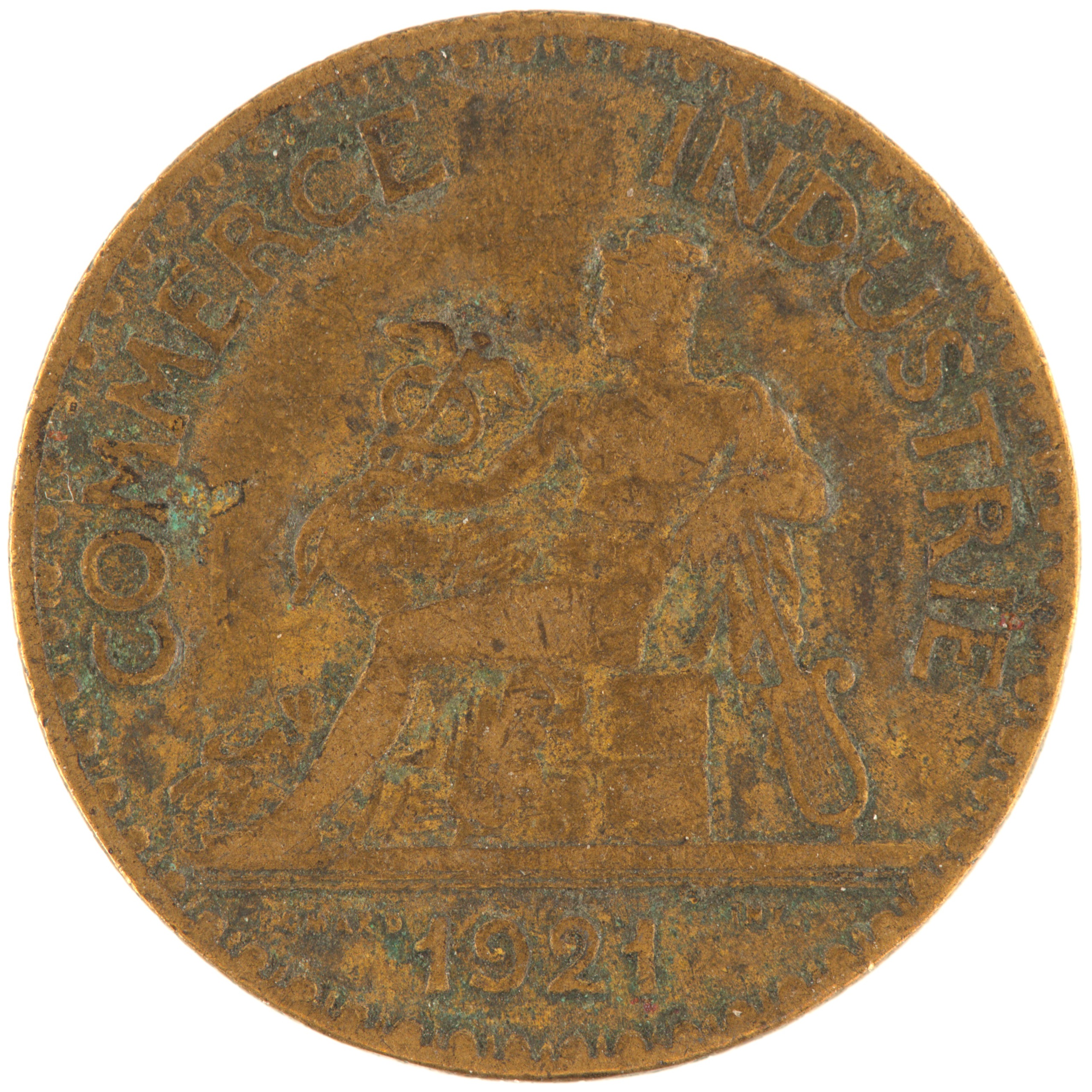 France - Pièce Bon pour 50 Centimes 1921 bronze-aluminium - Chambres de Commerce