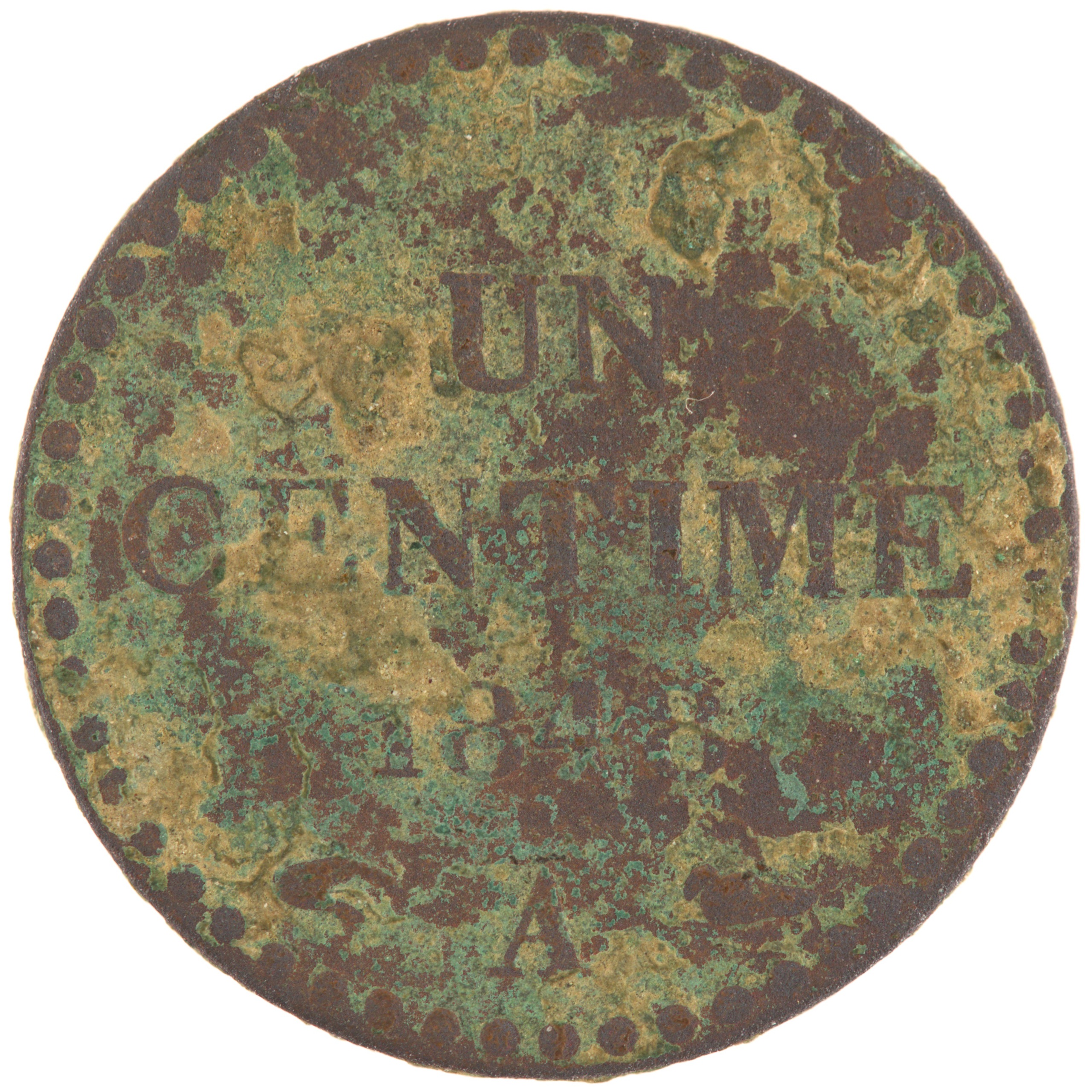 France - Pièce Un Centime 1848 A bronze - Dupré (Deuxième République)