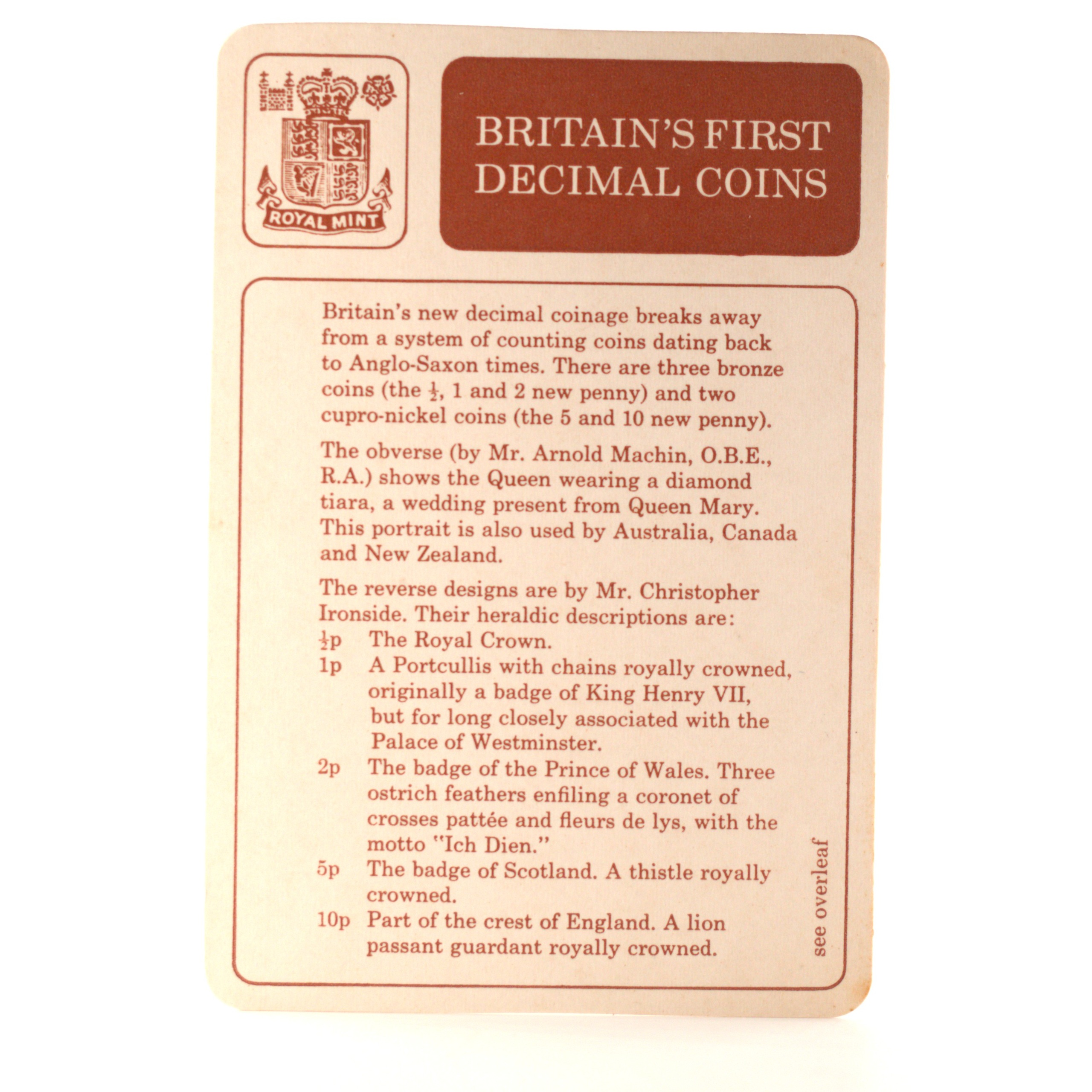 Royaume-Uni - Coffret New Pence 1968 et 1971 - Premières monnaies du système décimal – Image 5