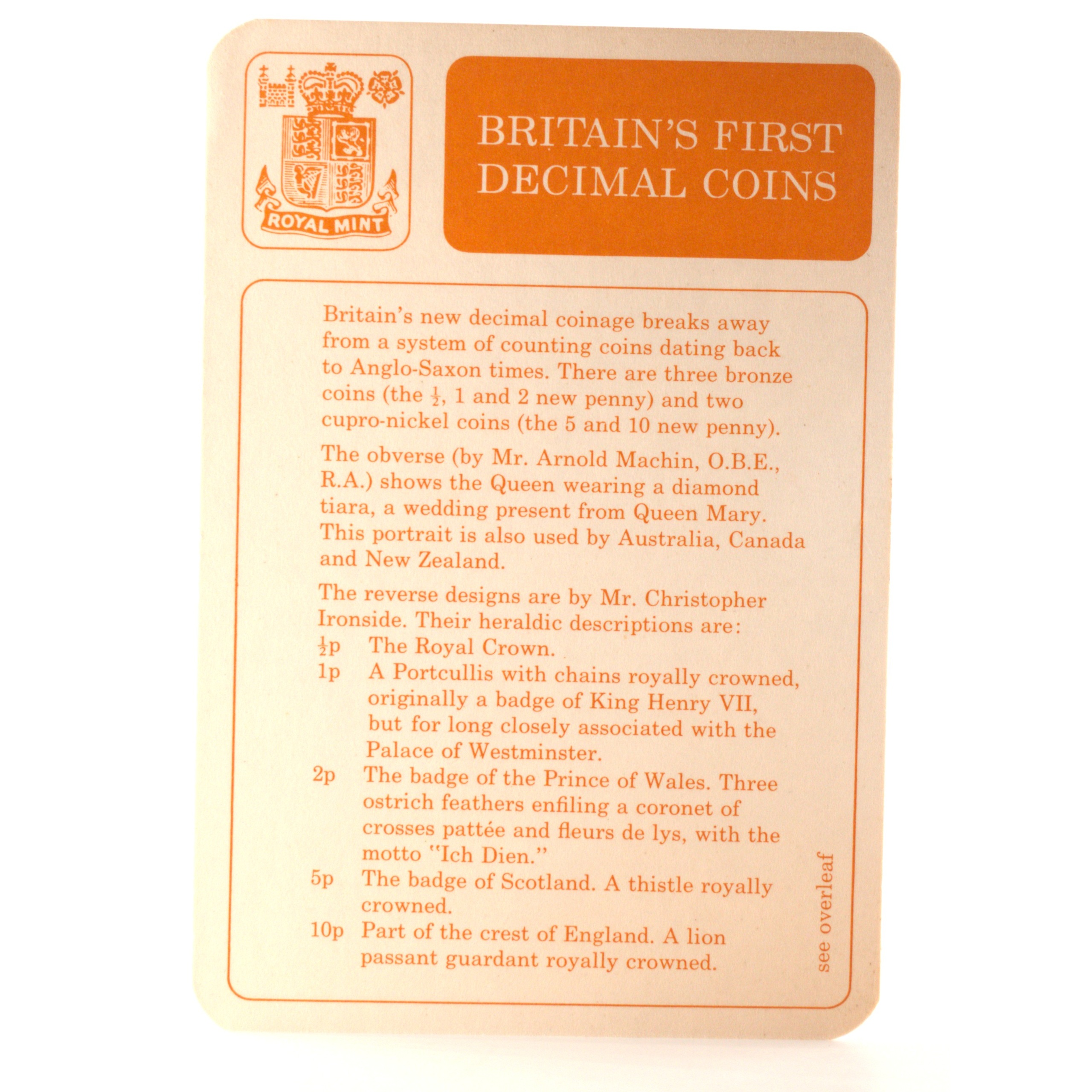 Royaume-Uni - Coffret New Pence 1968 et 1971 - Premières monnaies du système décimal – Image 5