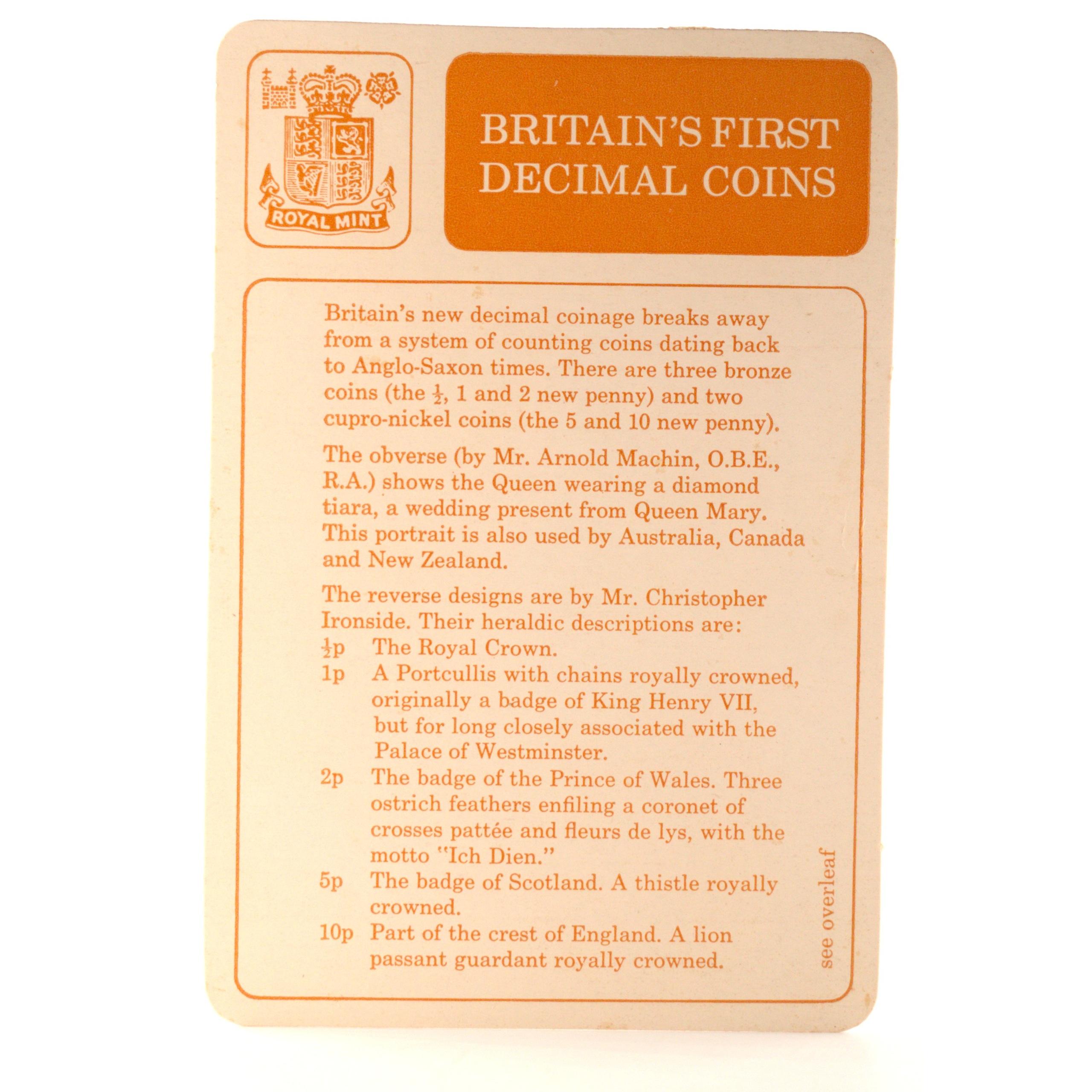 Royaume-Uni - Coffret New Pence 1968 et 1971 - Premières monnaies du système décimal – Image 5