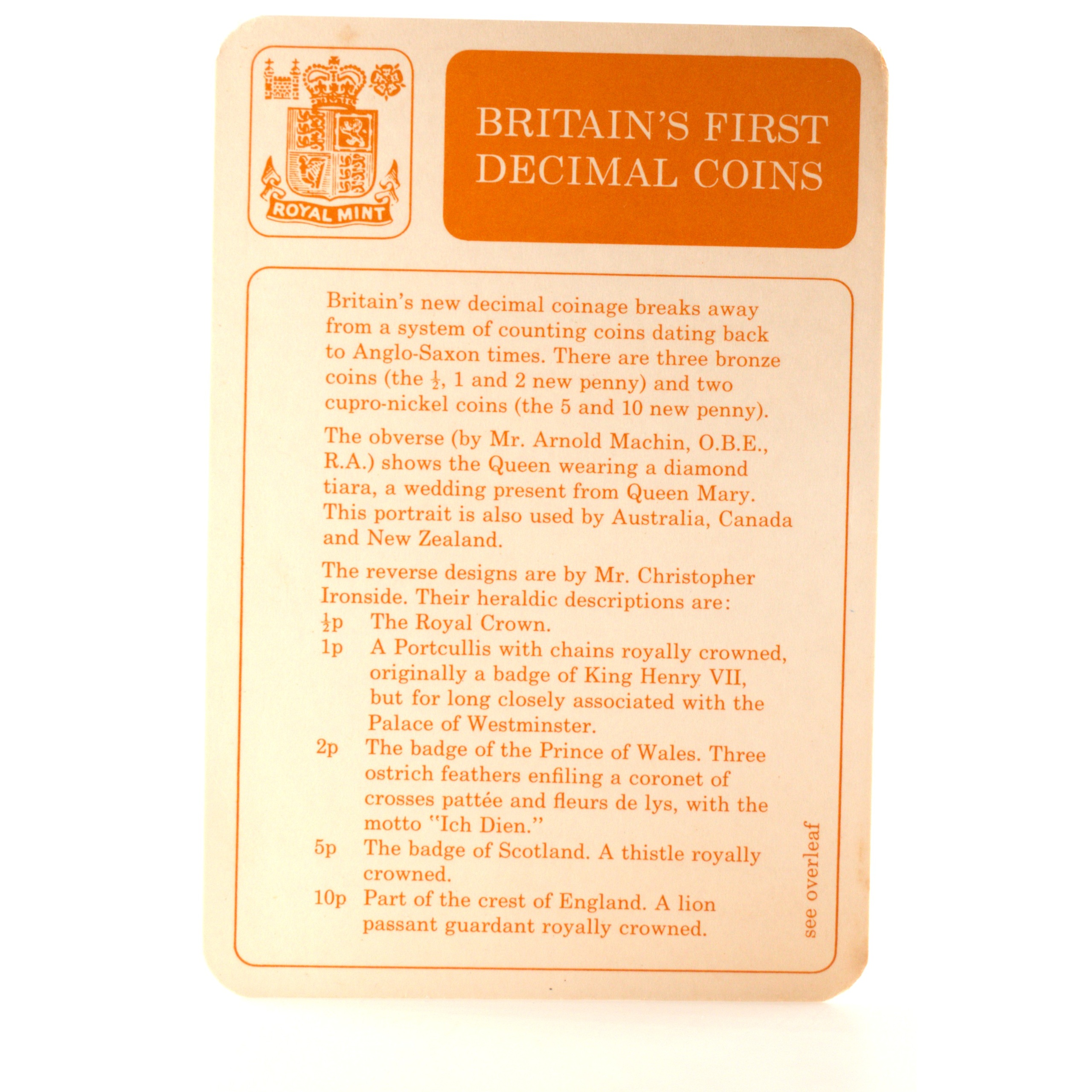 Royaume-Uni - Coffret New Pence 1968 et 1971 - Premières monnaies du système décimal – Image 5