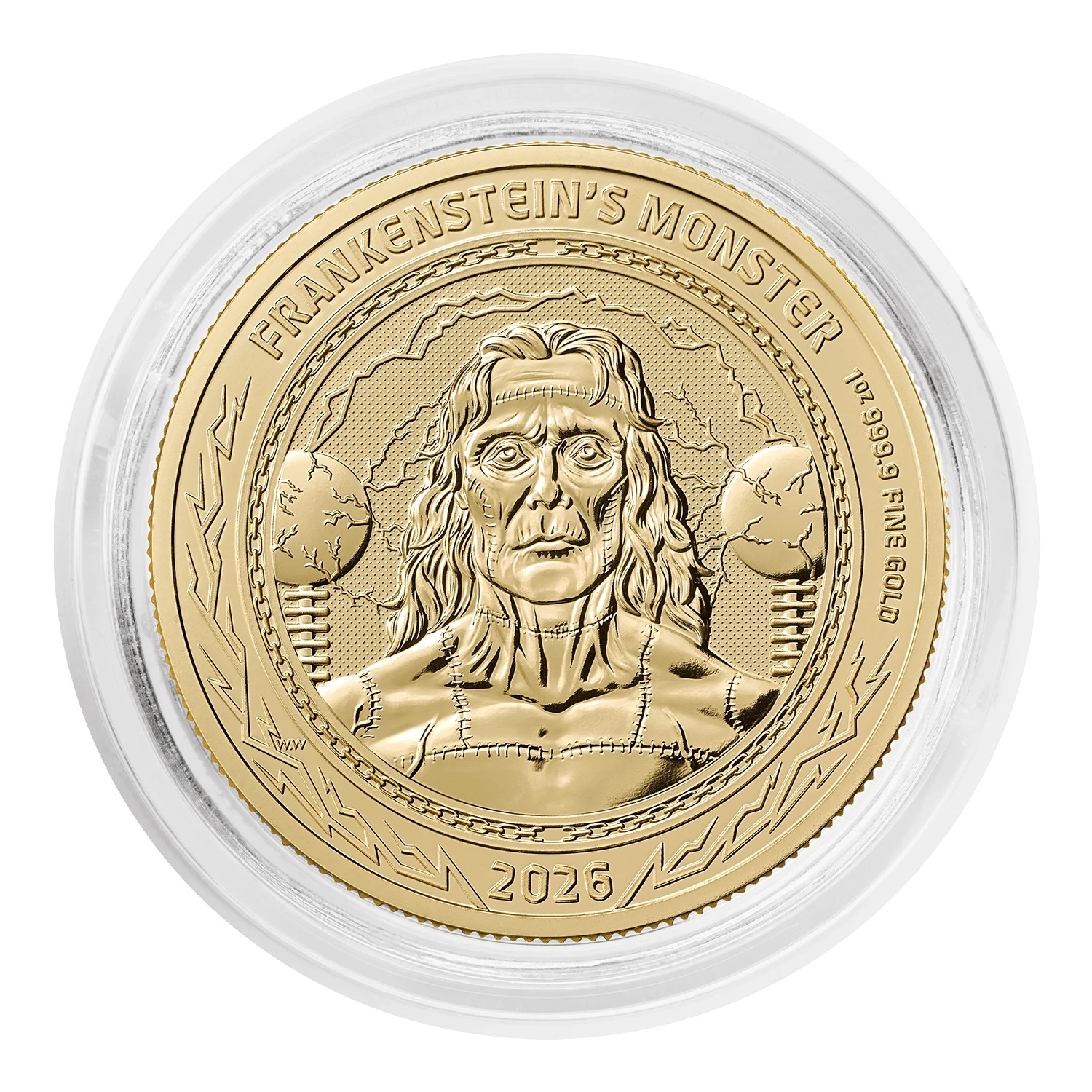 Royaume-Uni - Pièce 100 Pounds 2026 1 once or - Frankenstein – Image 6
