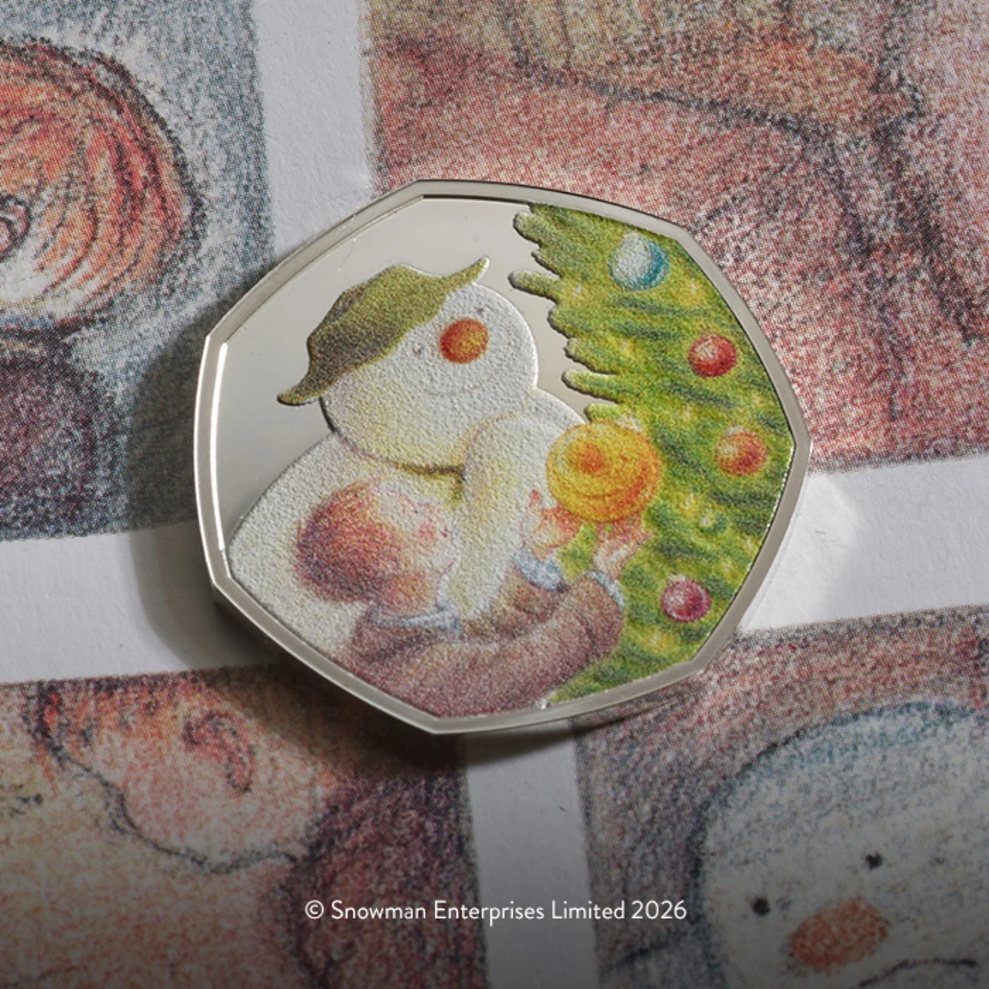 Royaume-Uni - Pièce 50 Pence 2026 cupro-nickel BU - Le Bonhomme de neige – Image 5