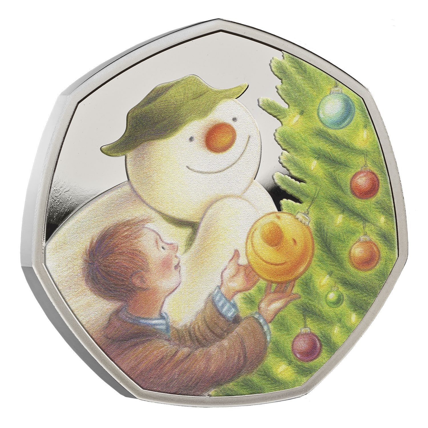 Royaume-Uni - Pièce 50 Pence 2026 argent BE - Le Bonhomme de neige