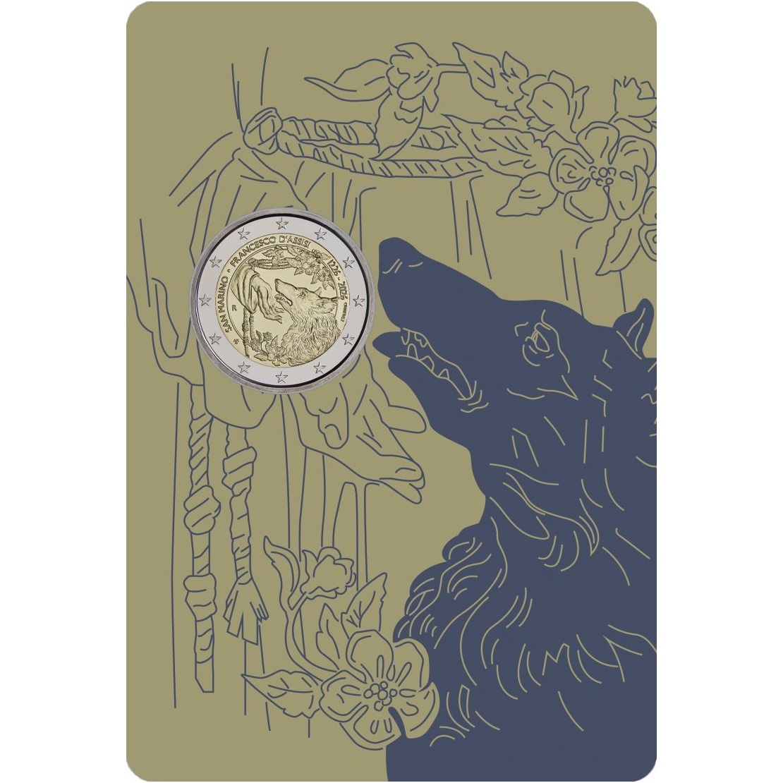 Saint-Marin - Pièce 2 Euro 2026 R cupro-nickel et nickel-laiton BU - Saint François d'Assise – Image 3
