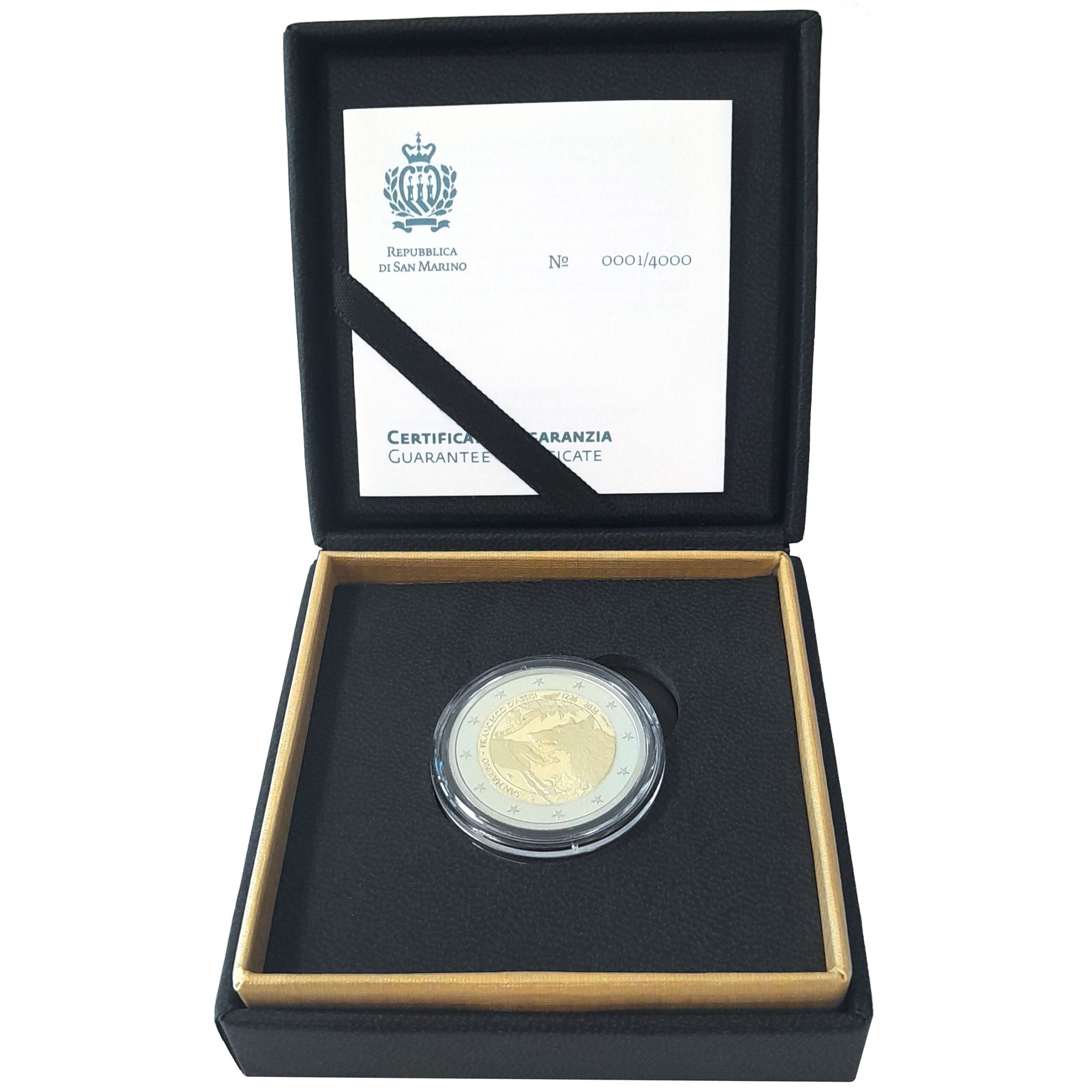 Saint-Marin - Pièce 2 Euro 2026 R cupro-nickel et nickel-laiton BE - Saint François d'Assise – Image 2